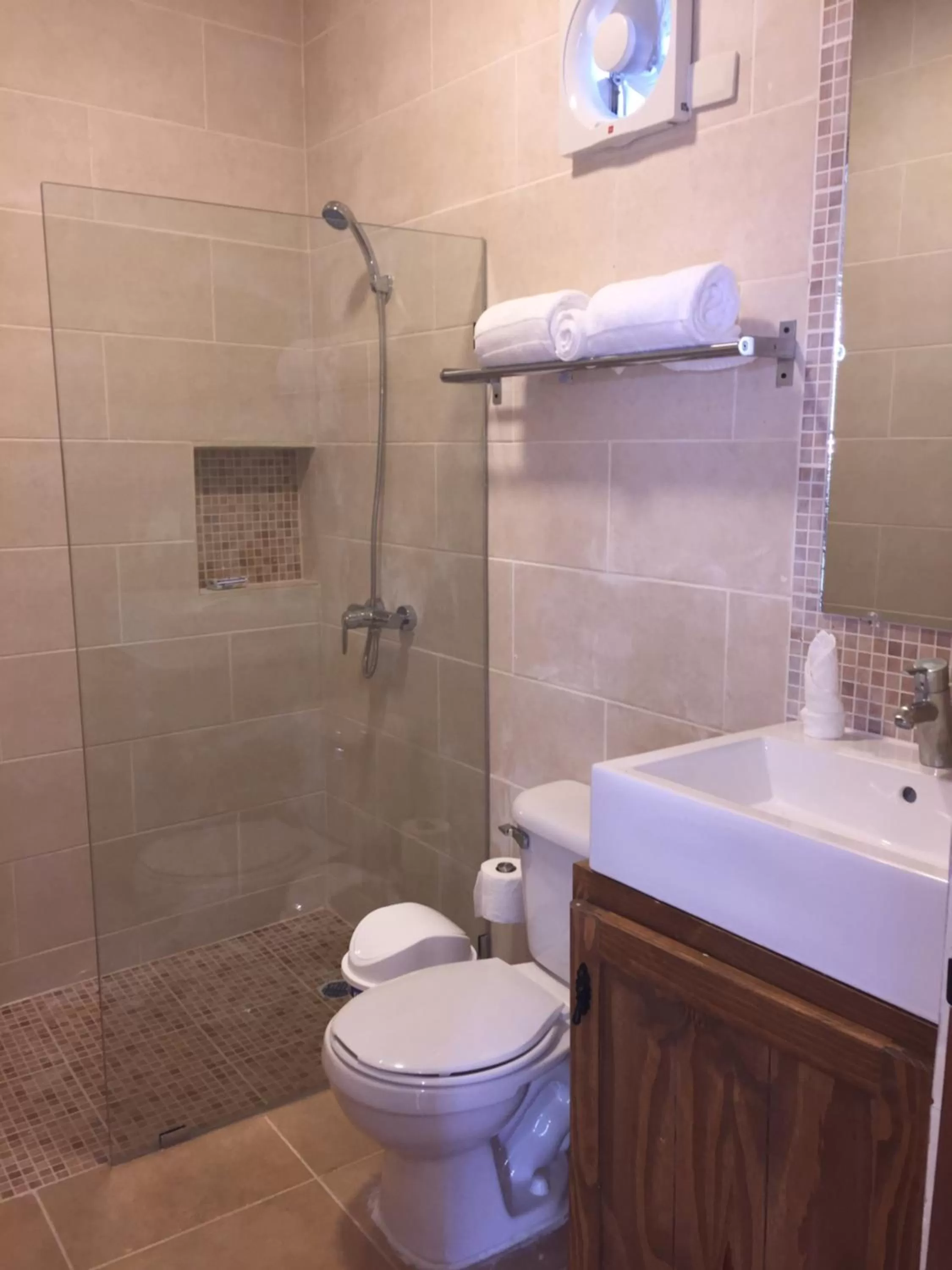 Decorative detail, Bathroom in Hotel Yamilí