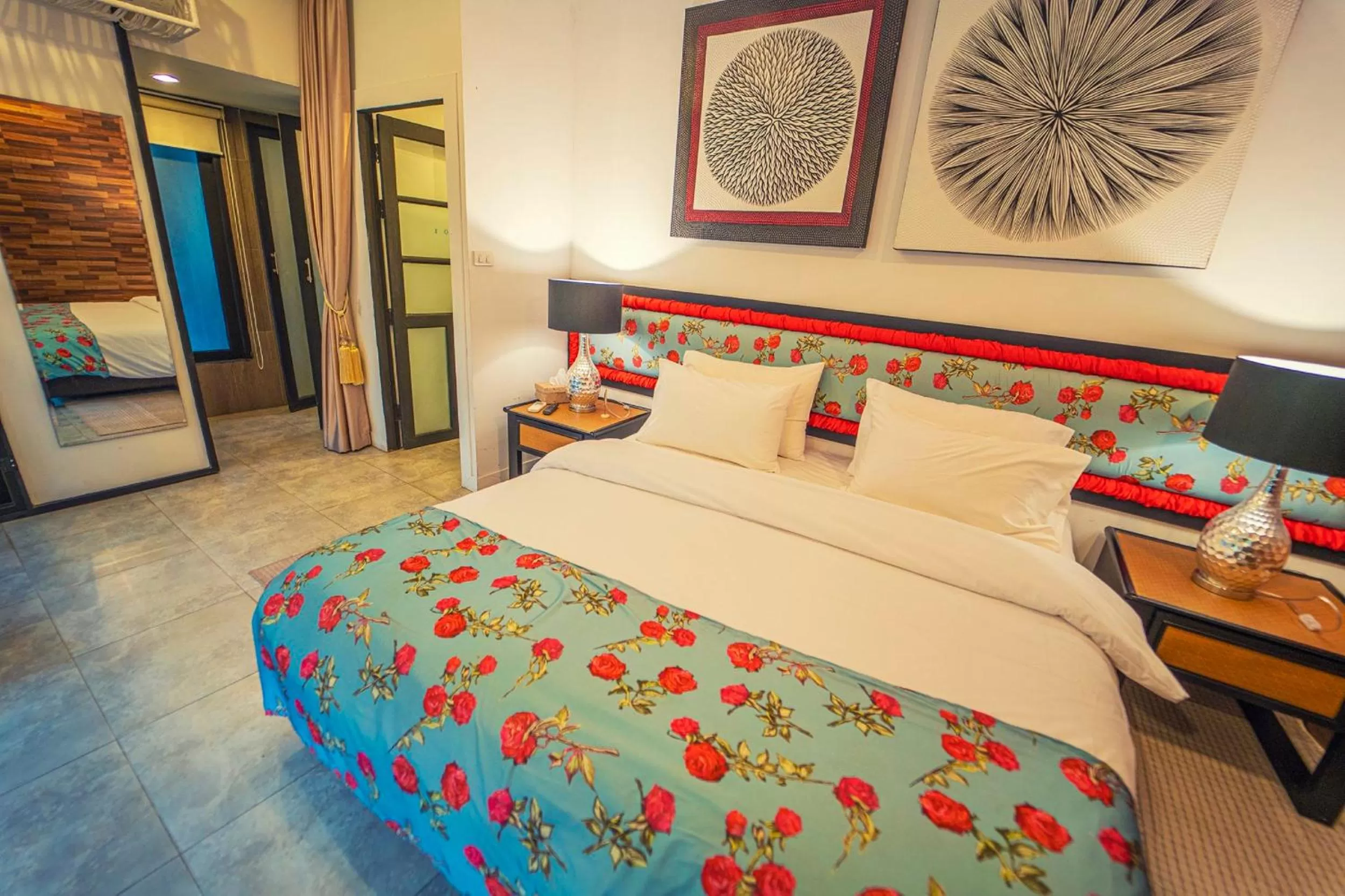 Photo of the whole room, Bed in Baan Suan Residence เฮือนพักบ้านสวน