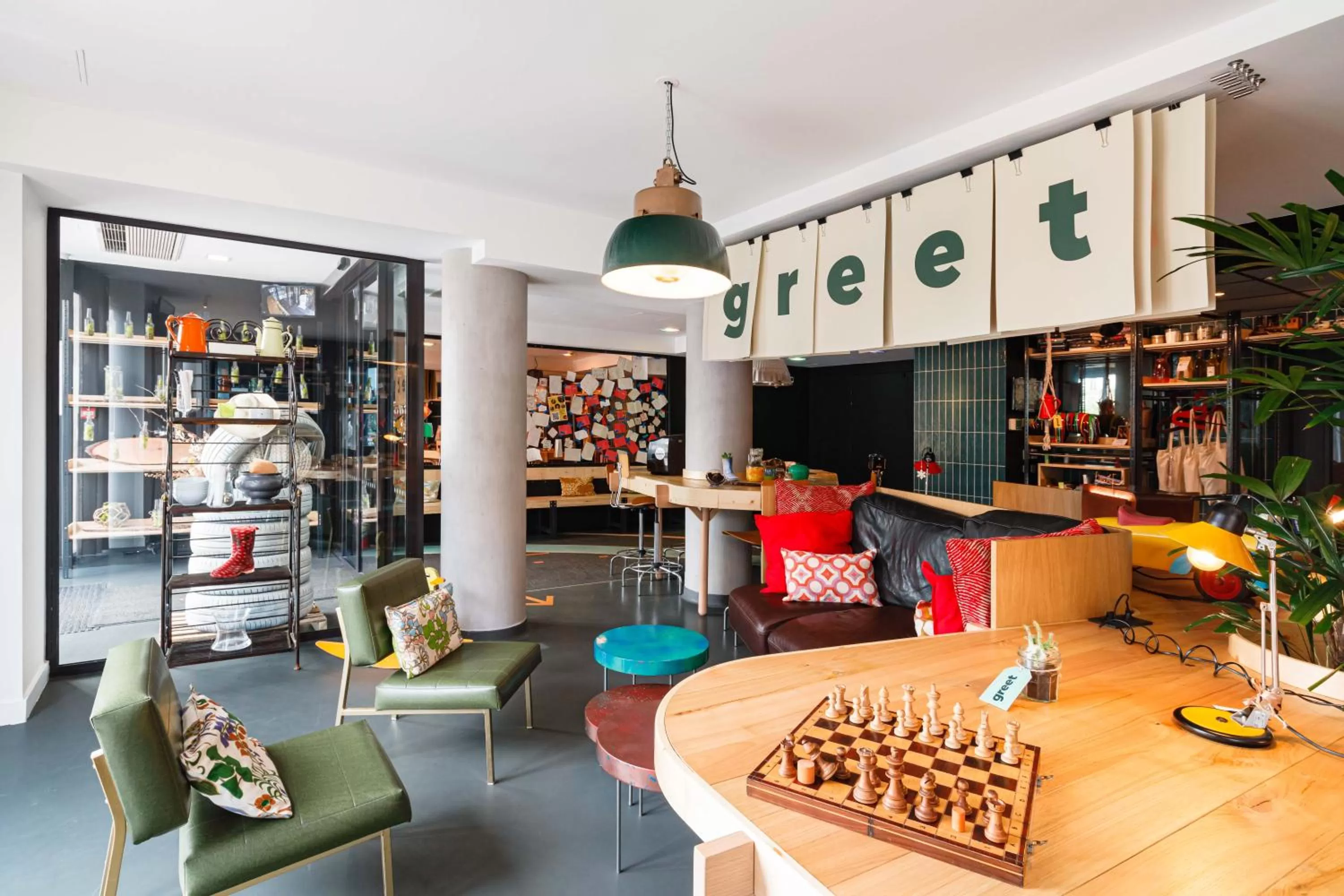 Lobby or reception in Greet Hotel Lyon Confluence