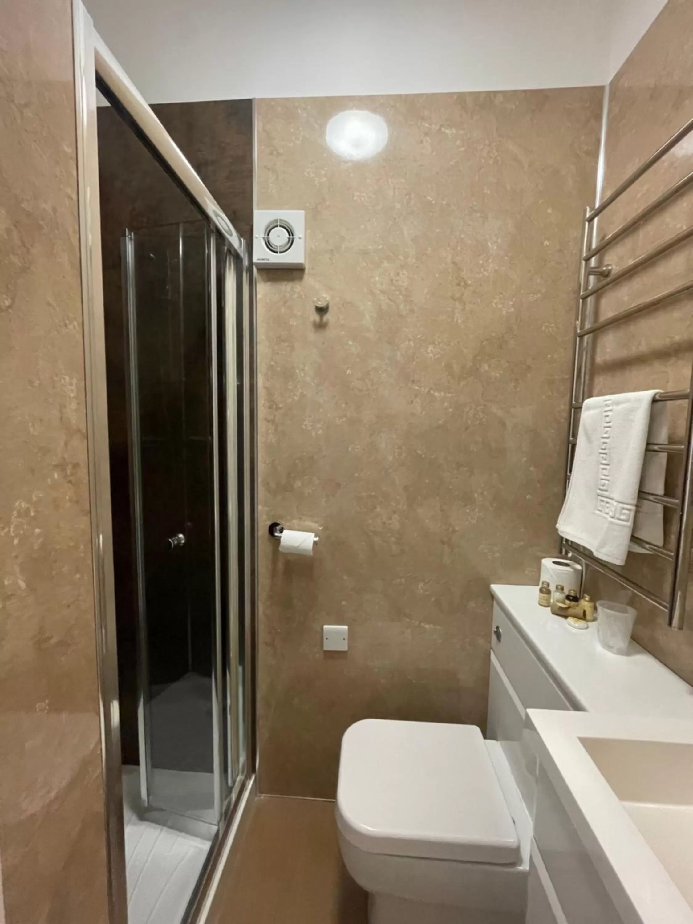 Toilet in Weston Hotel