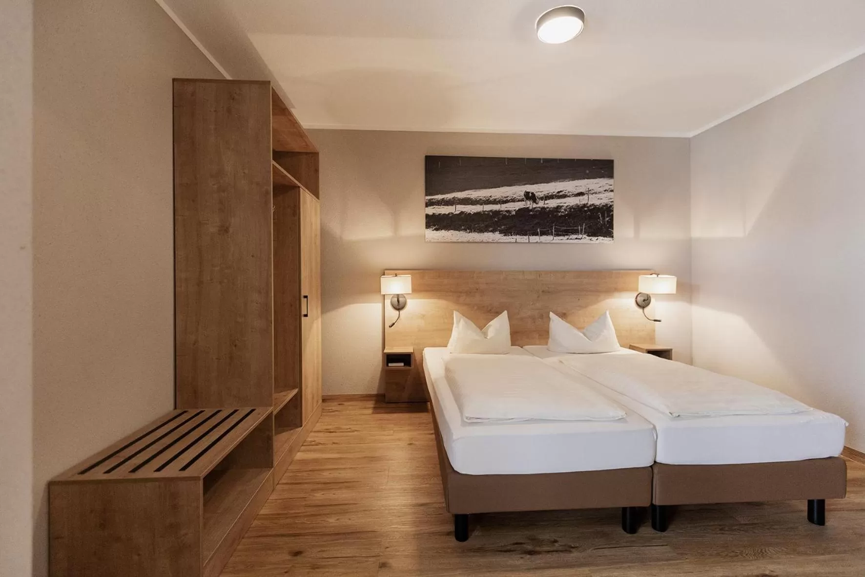 Bed in Hotel Ahornhof