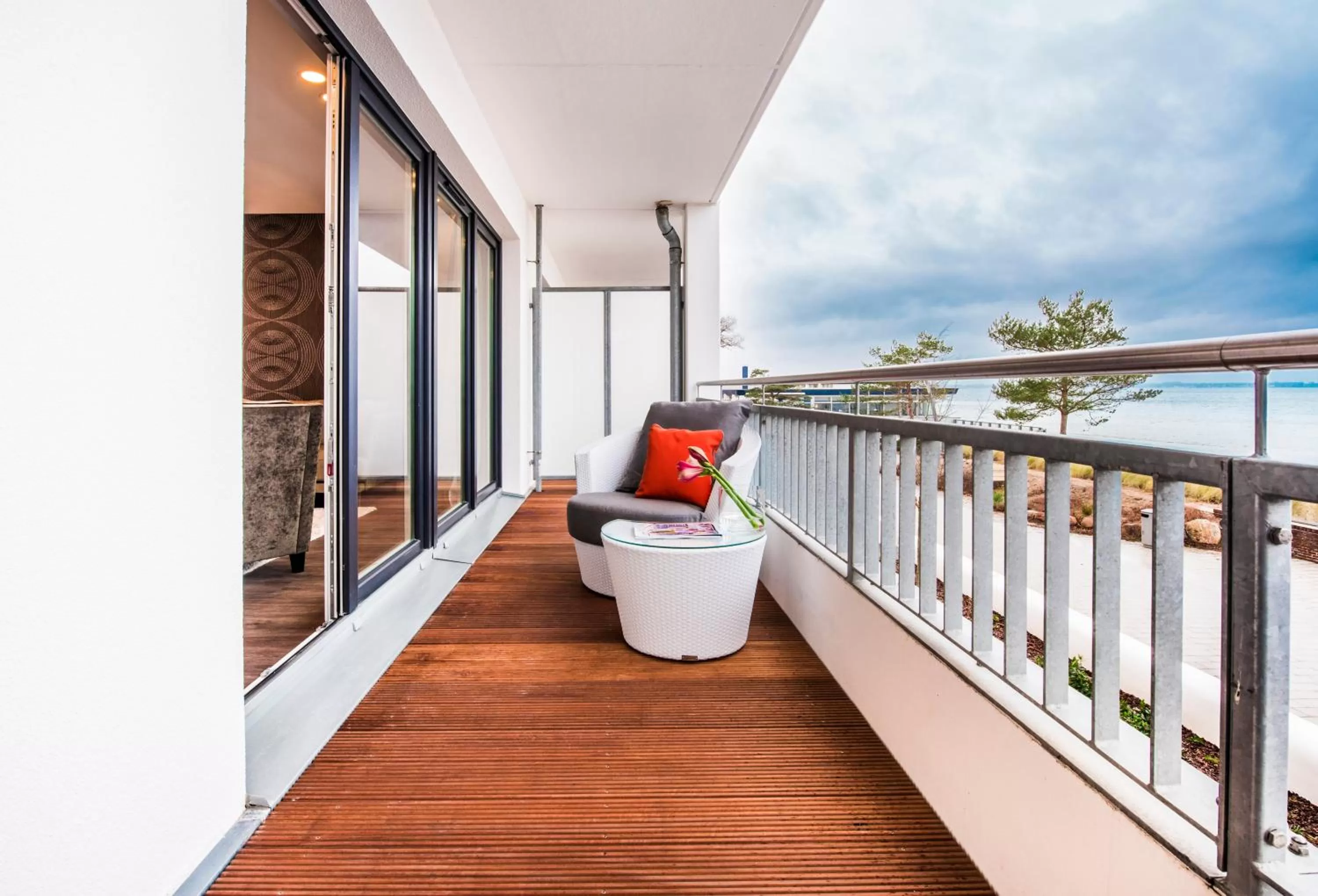 Balcony/Terrace in Strandhotel Luv