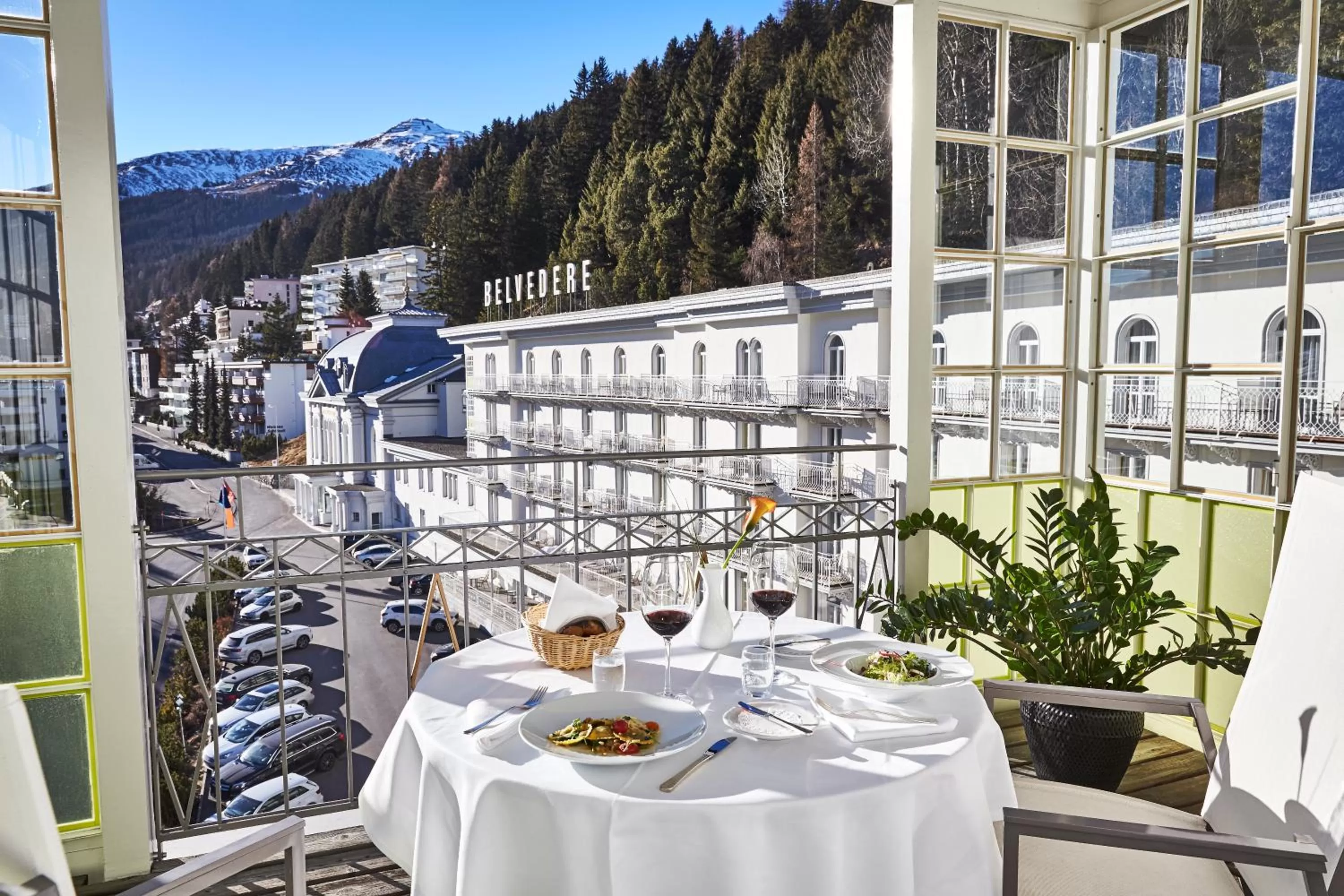 Mountain view in Steigenberger Icon Grandhotel Belvédère