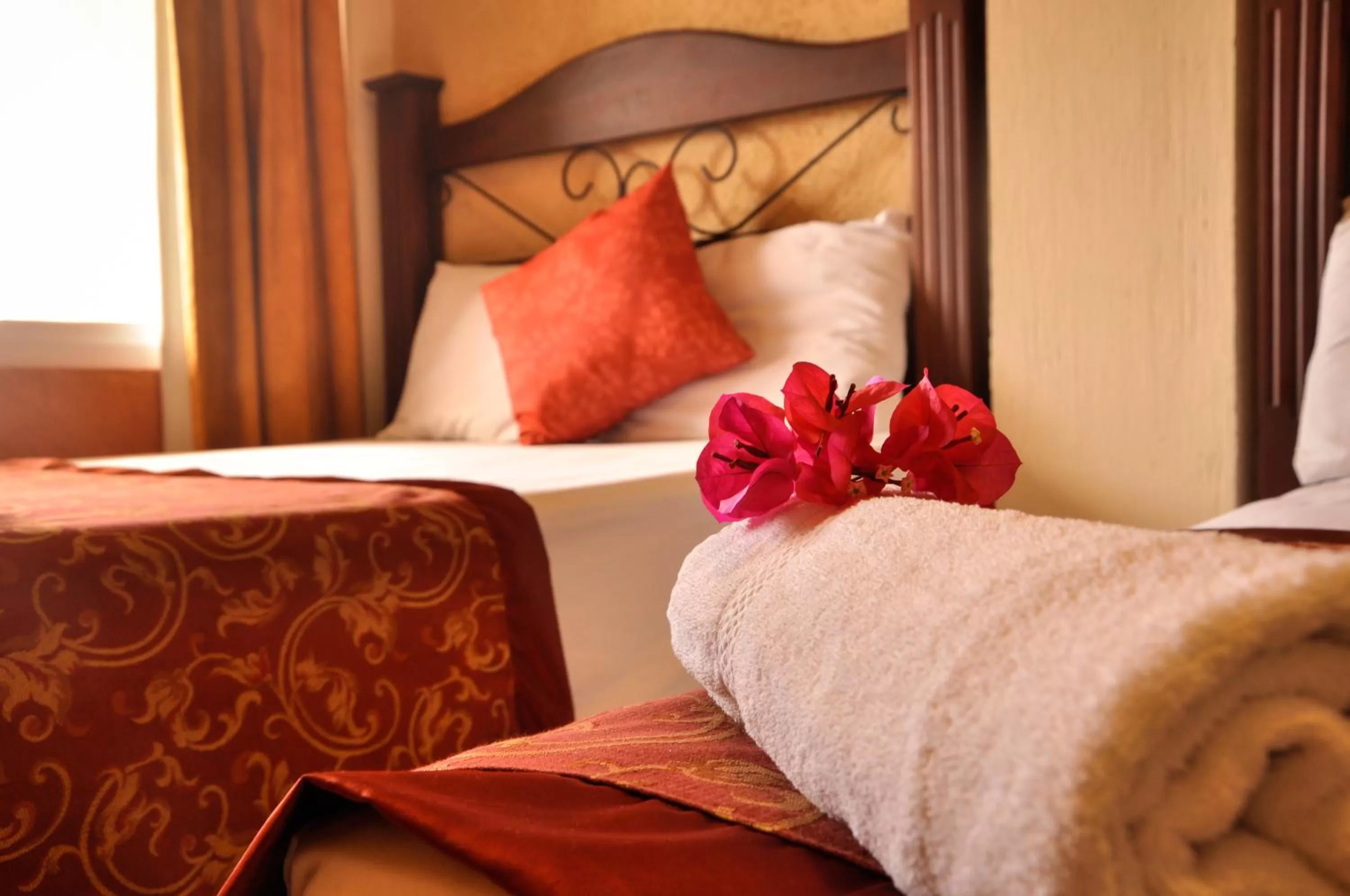 Bed in Hotel Quinta Maya