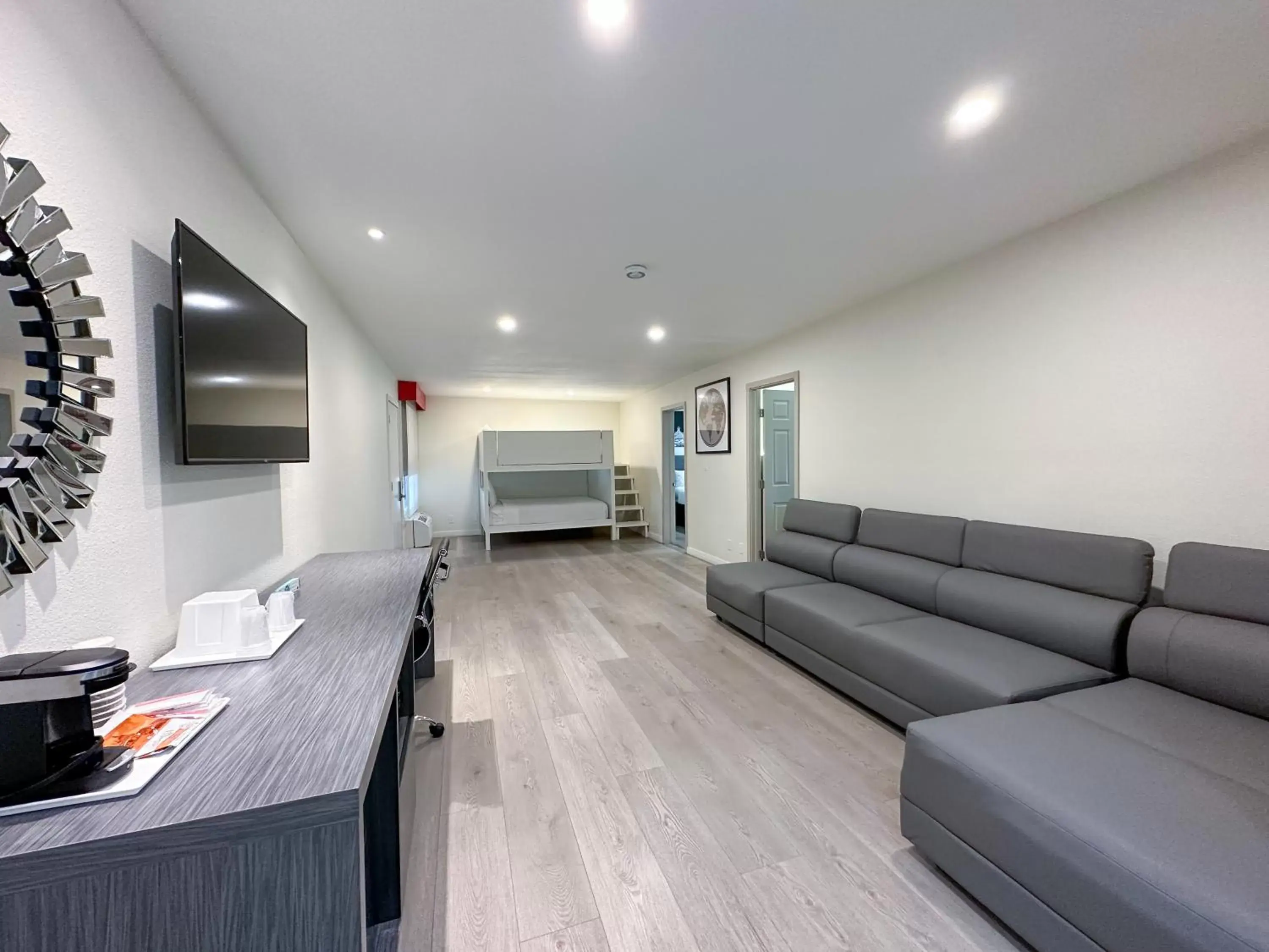 1 King Bed, 1 Queen Bed, 1 Bunk Bed, 2 Bedroom Family Suite, NSMK in Ramada by Wyndham Anaheim Convention Center 1 King Bed, 1 Queen Bed, 1 Bunk Bed, 2 Bedroom Family Suite, NSMK in Ramada by Wyndham Anaheim Convention Center