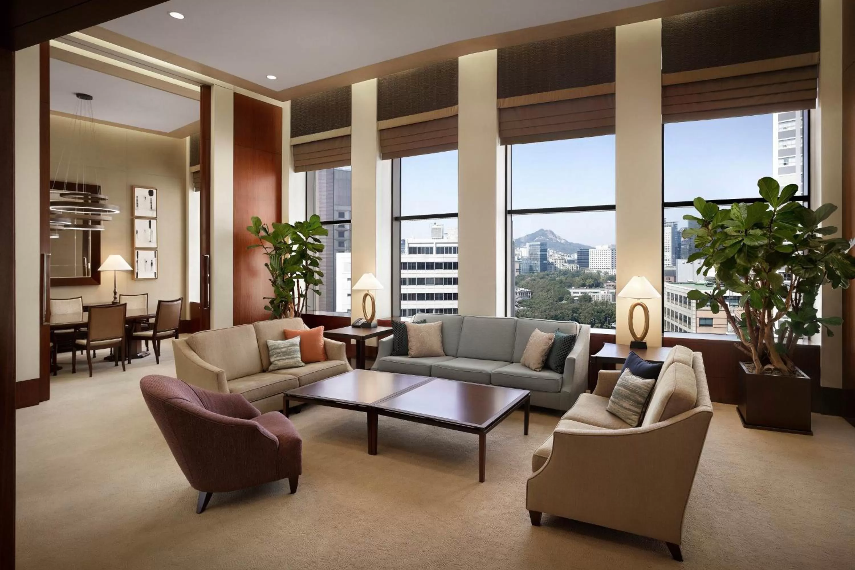 Living room in Westin Josun Seoul Hotel