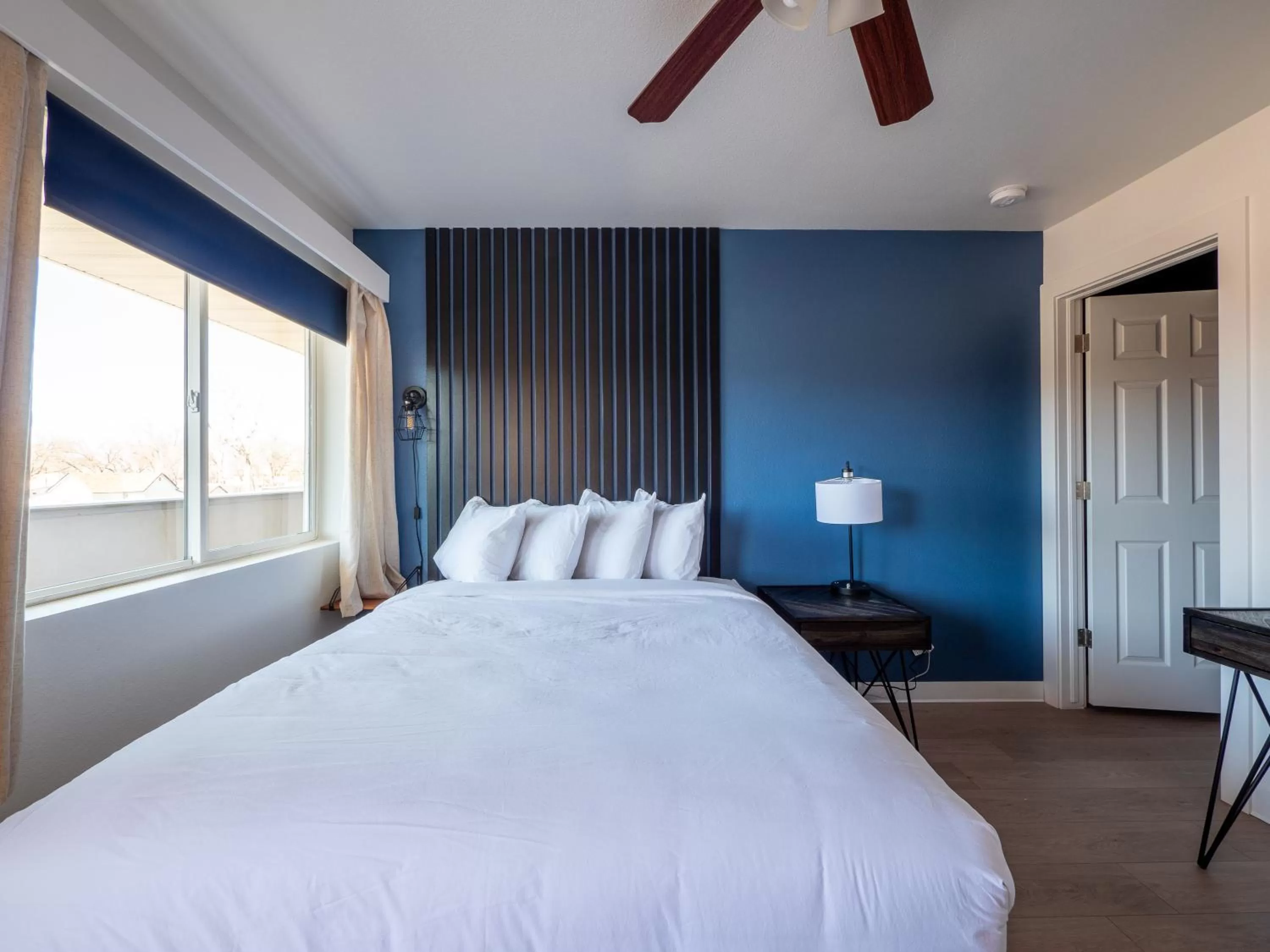 Bed in Balanced Rock Inn