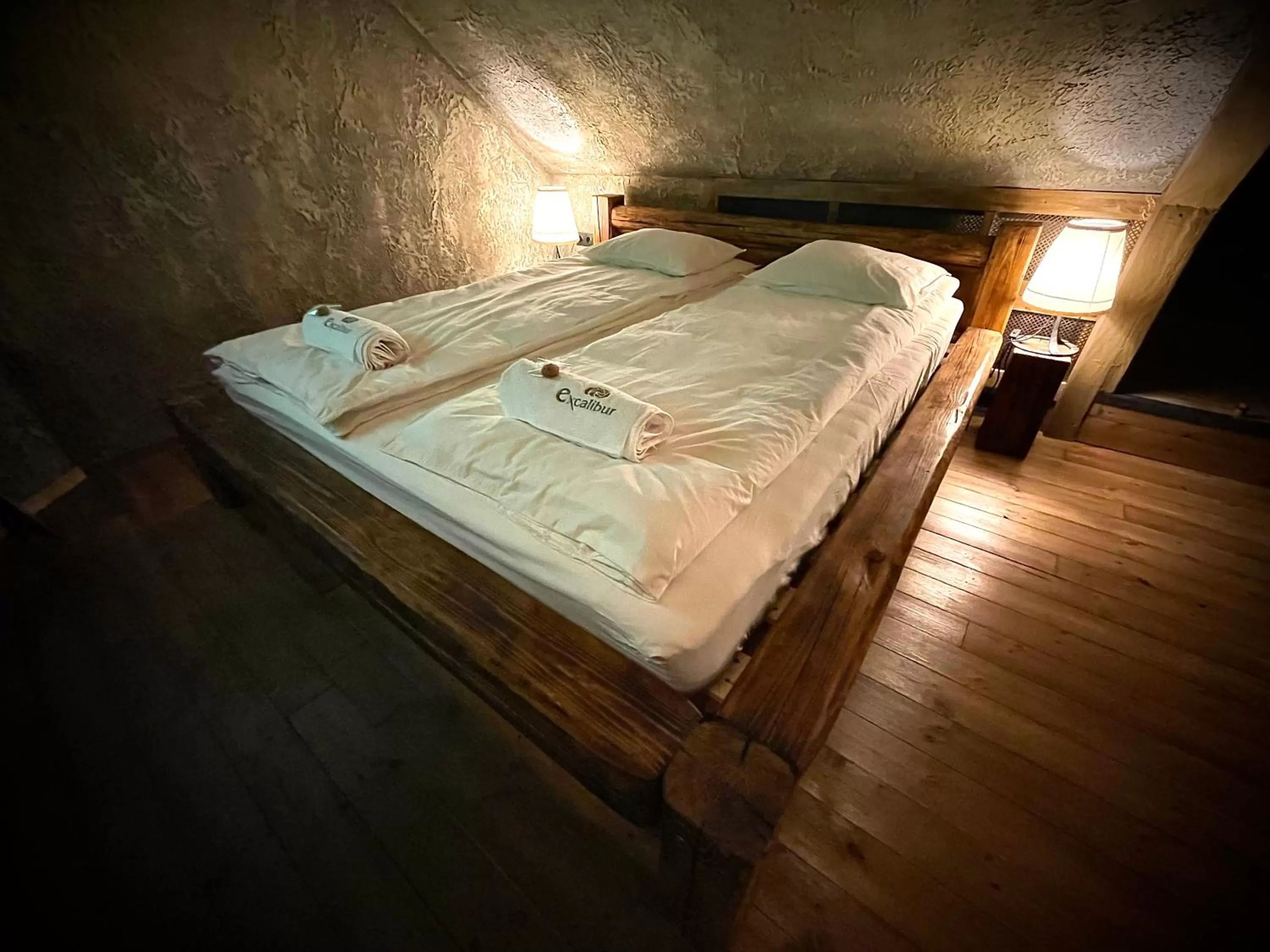 Bed in Excalibur miniHotel