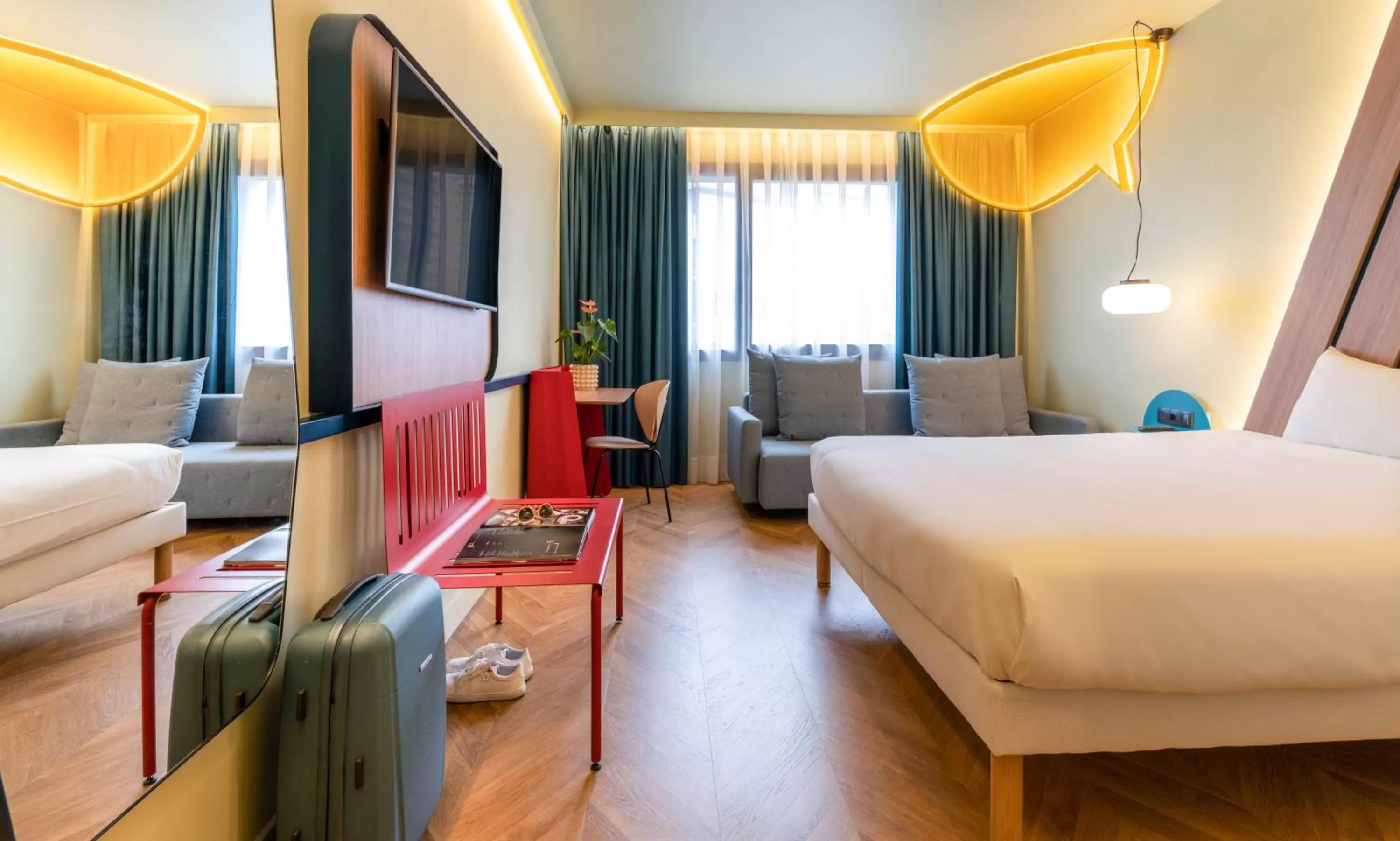 Bed in Ibis Styles Madrid City Las Ventas