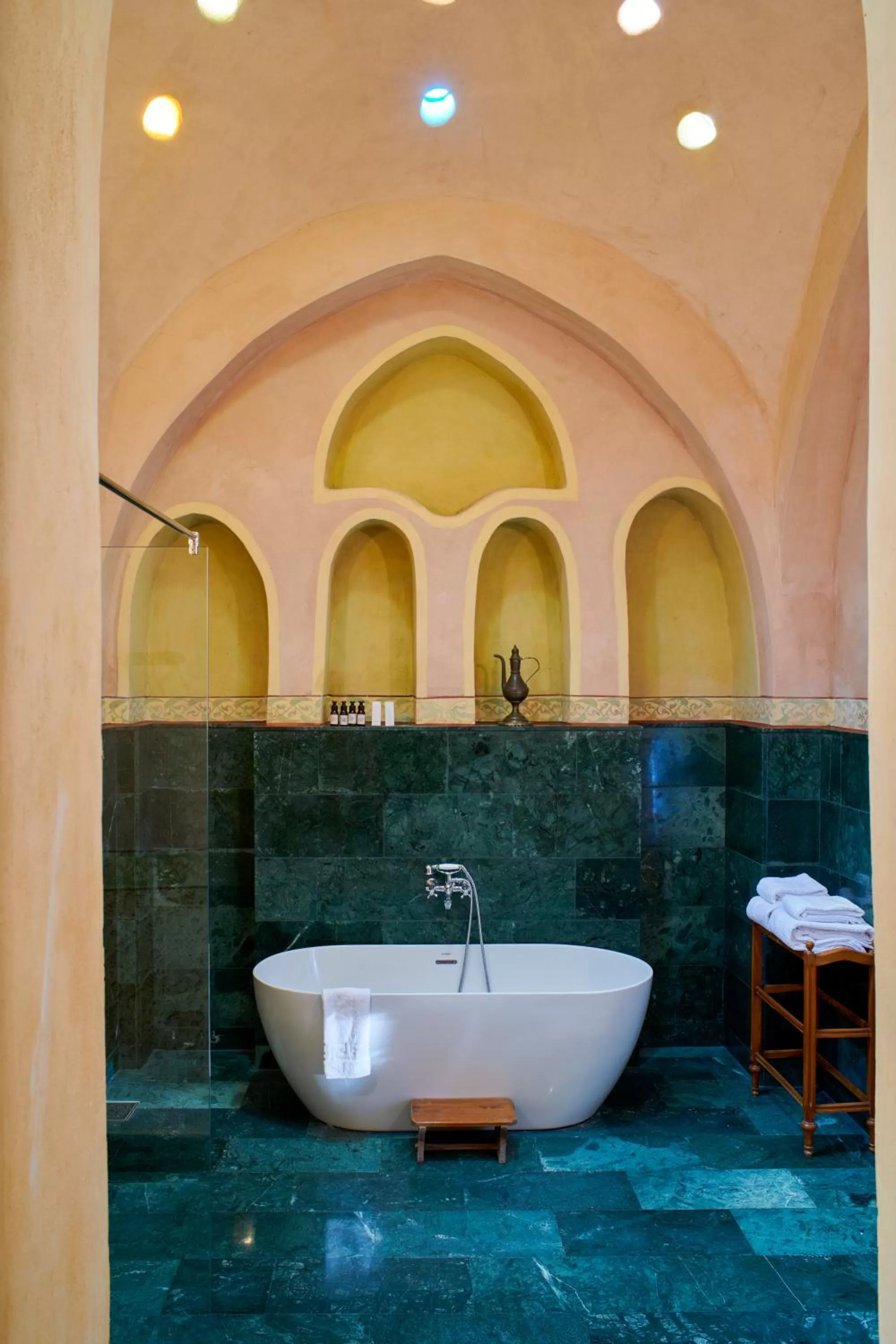 Bath in Al Moudira Hotel
