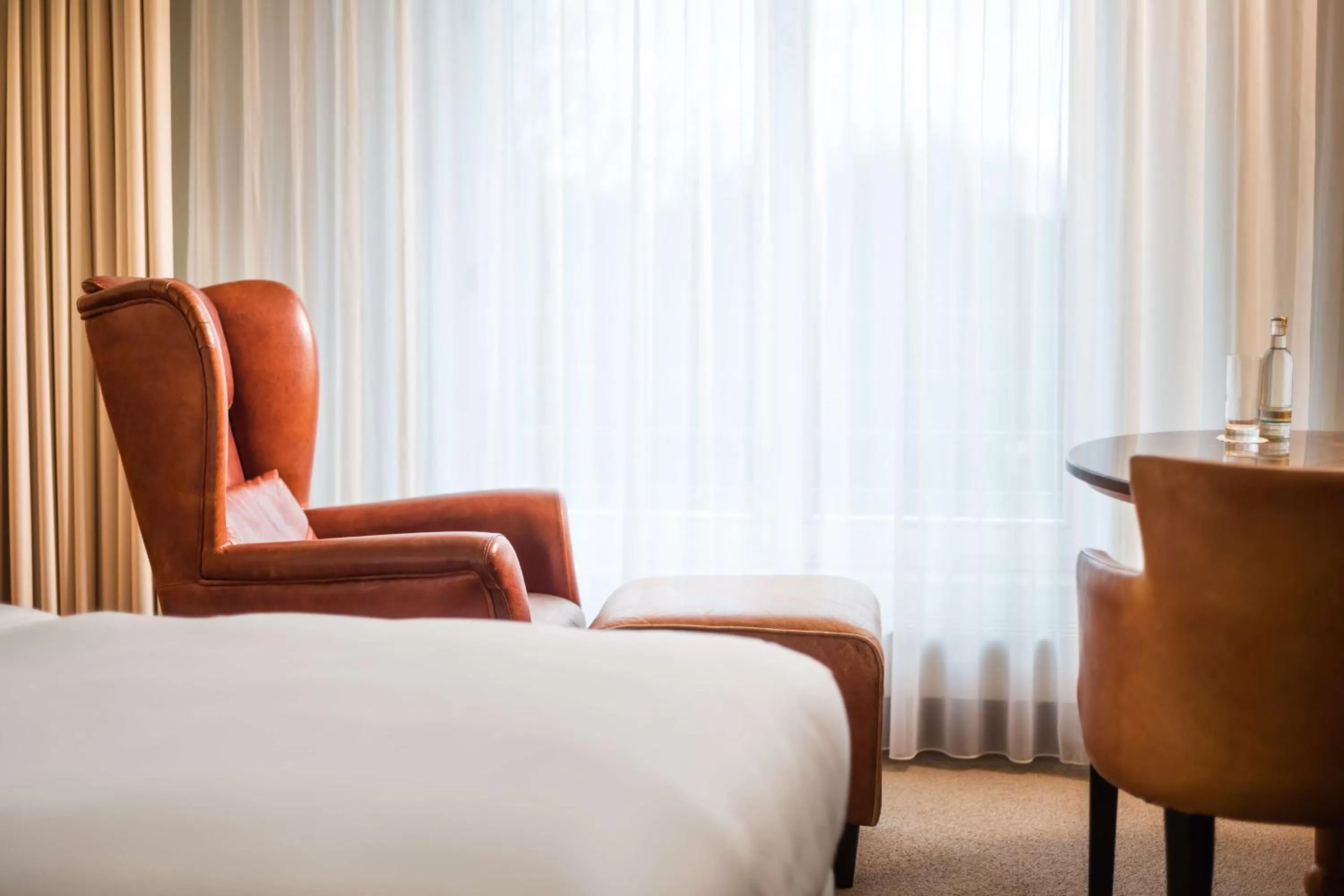 Bedroom, Bed in Lindner Hotel Dusseldorf Airport, part of JdV by Hyatt