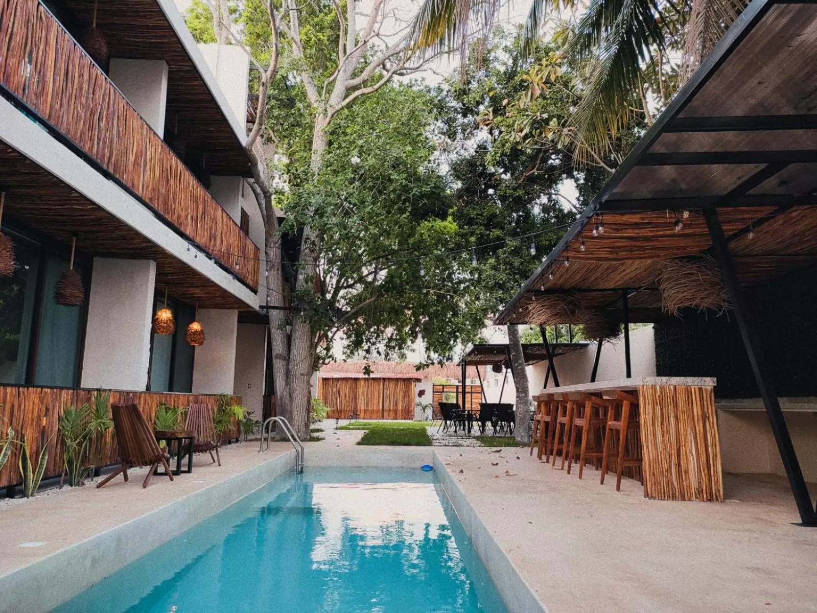 Swimming pool in Aktun Bacalar