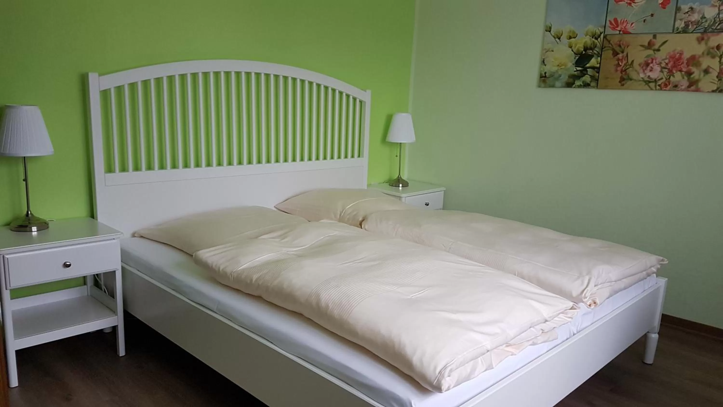 Bed in Hotel Heldt Dependance