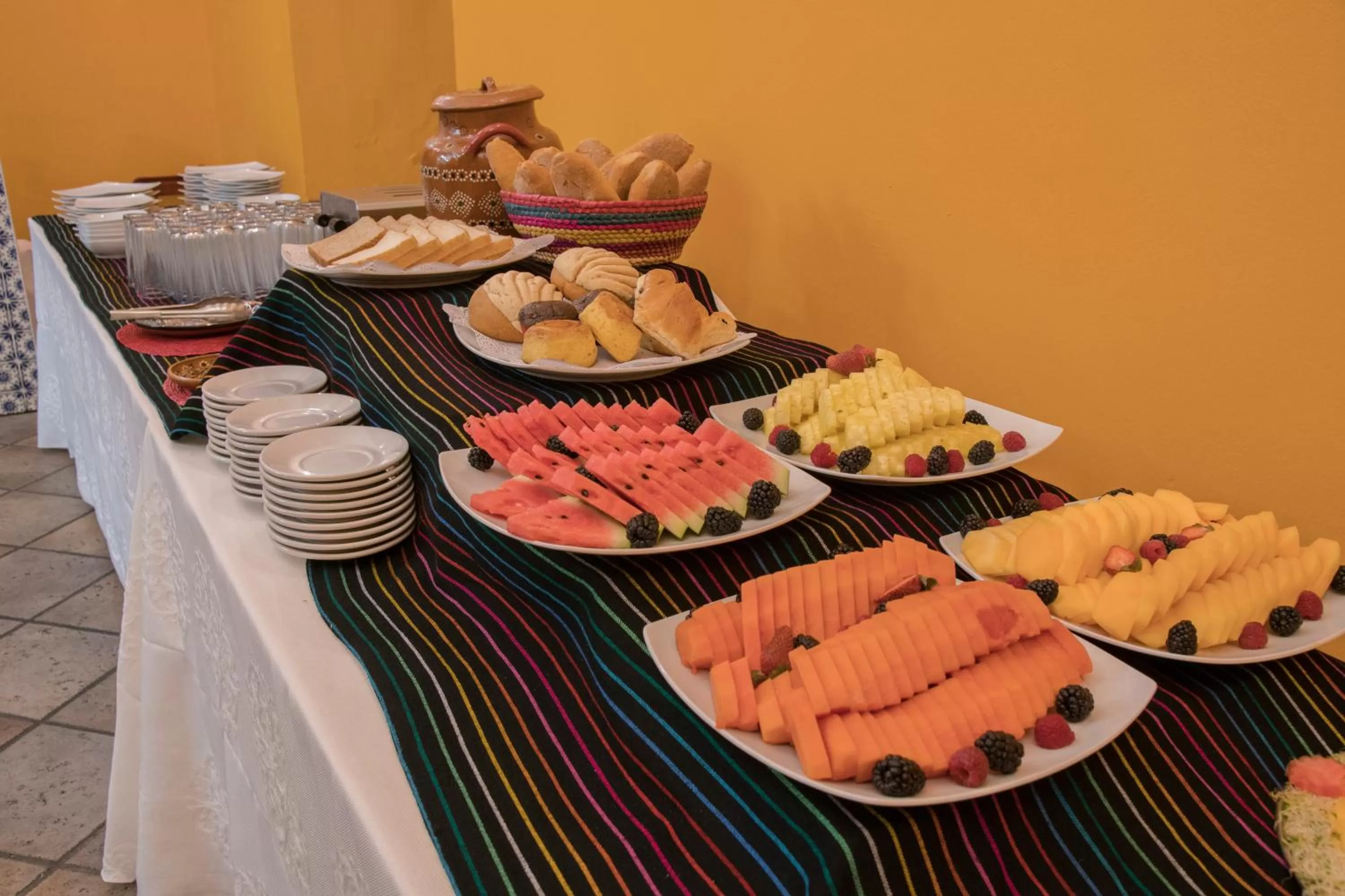 Buffet breakfast in Hotel Morales Historical & Colonial Downtown Core