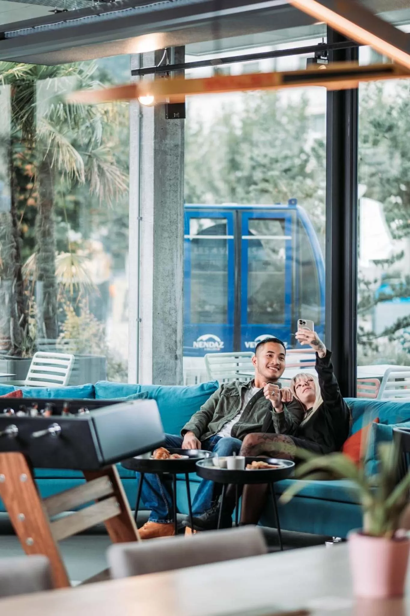 Lounge or bar in Moxy Sion