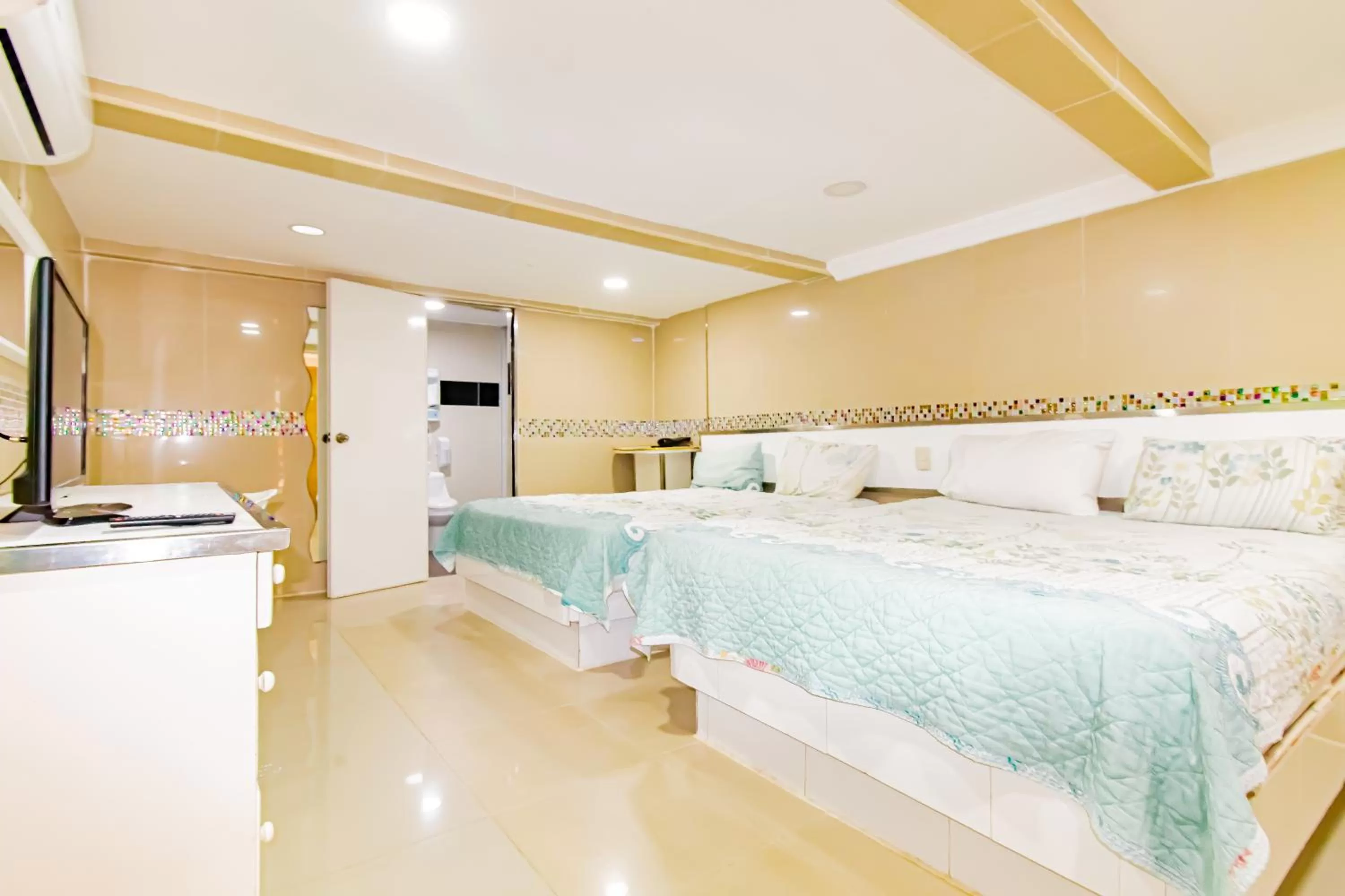 Bed in Hotel La Casona Dorada