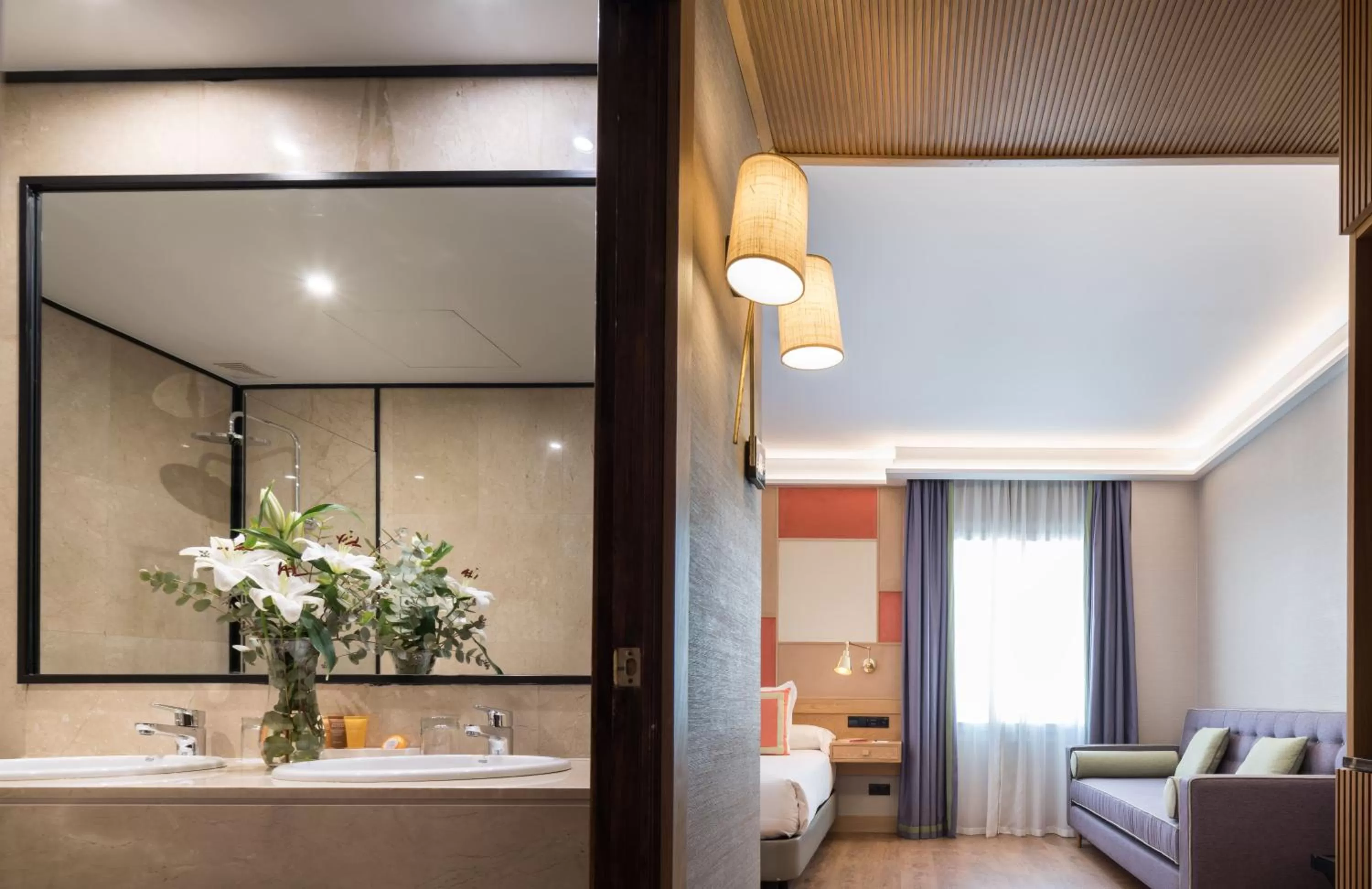 Bathroom, Bed in Principe Pio