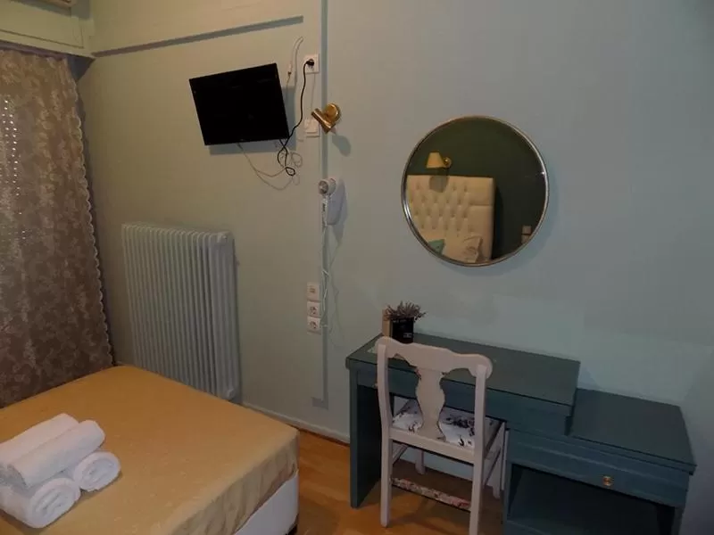 Bed in Hotel King Pyrros