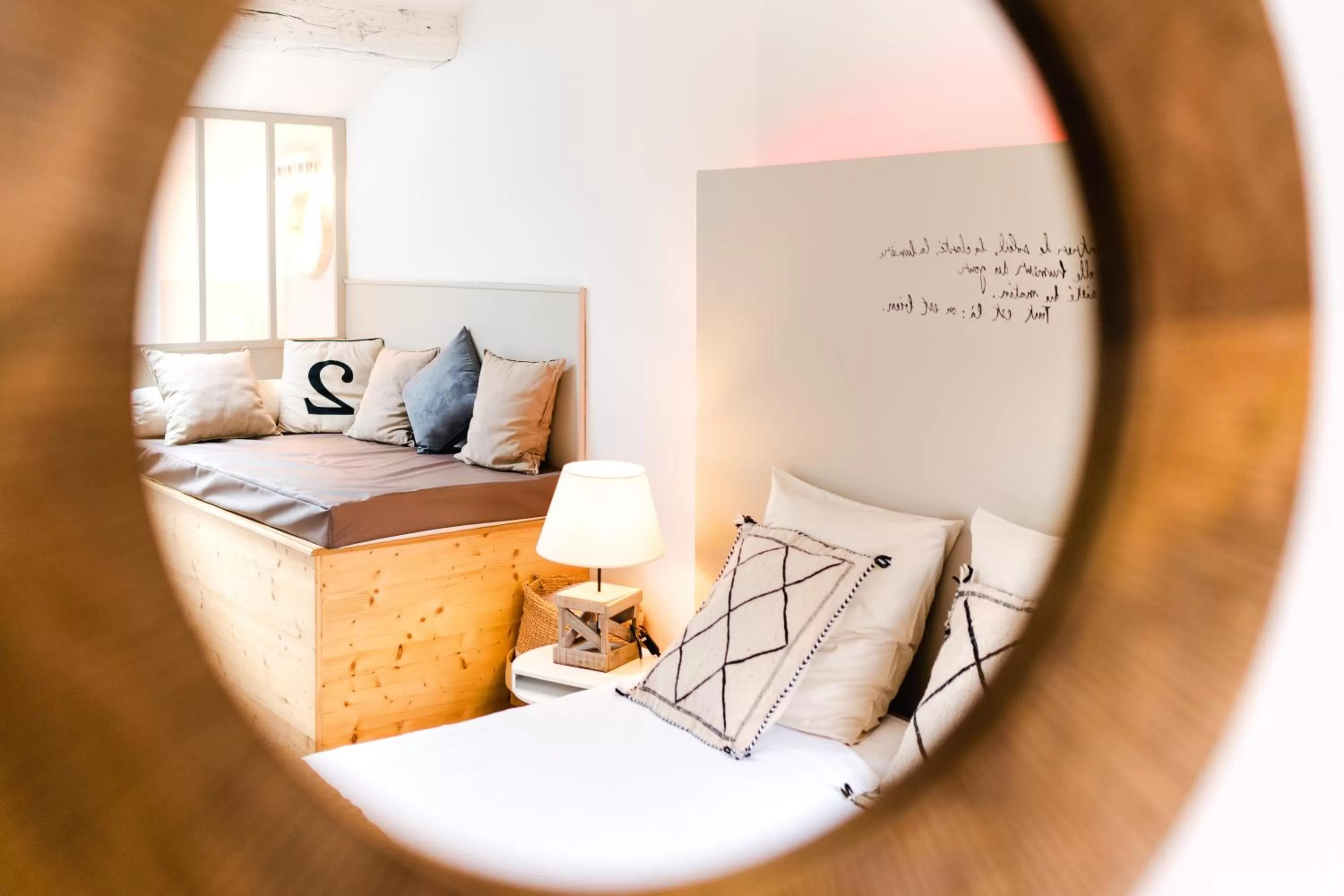 Decorative detail, Bed in La Maison Gustave