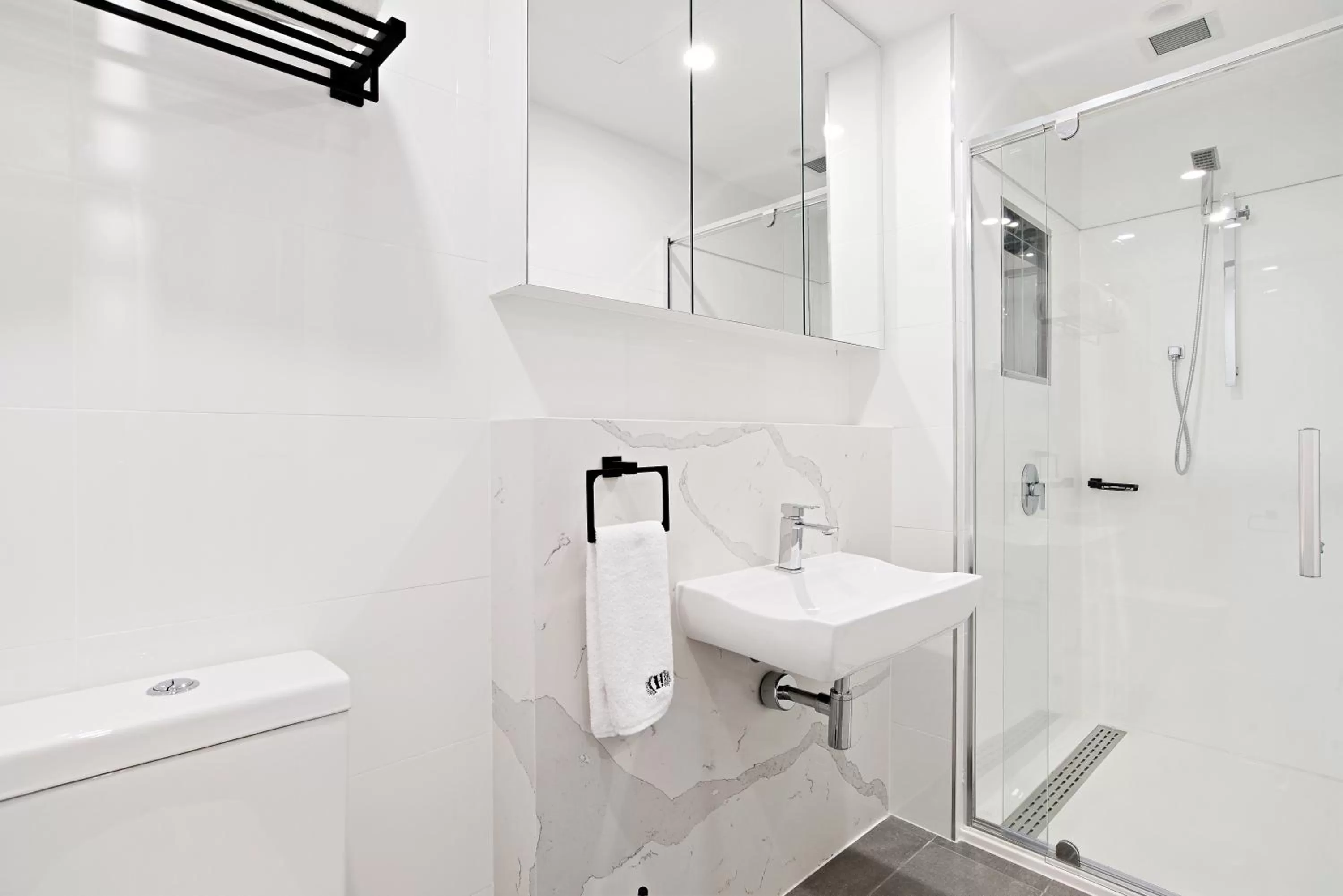 Bathroom in The Hamptons Apartments - Port Melbourne