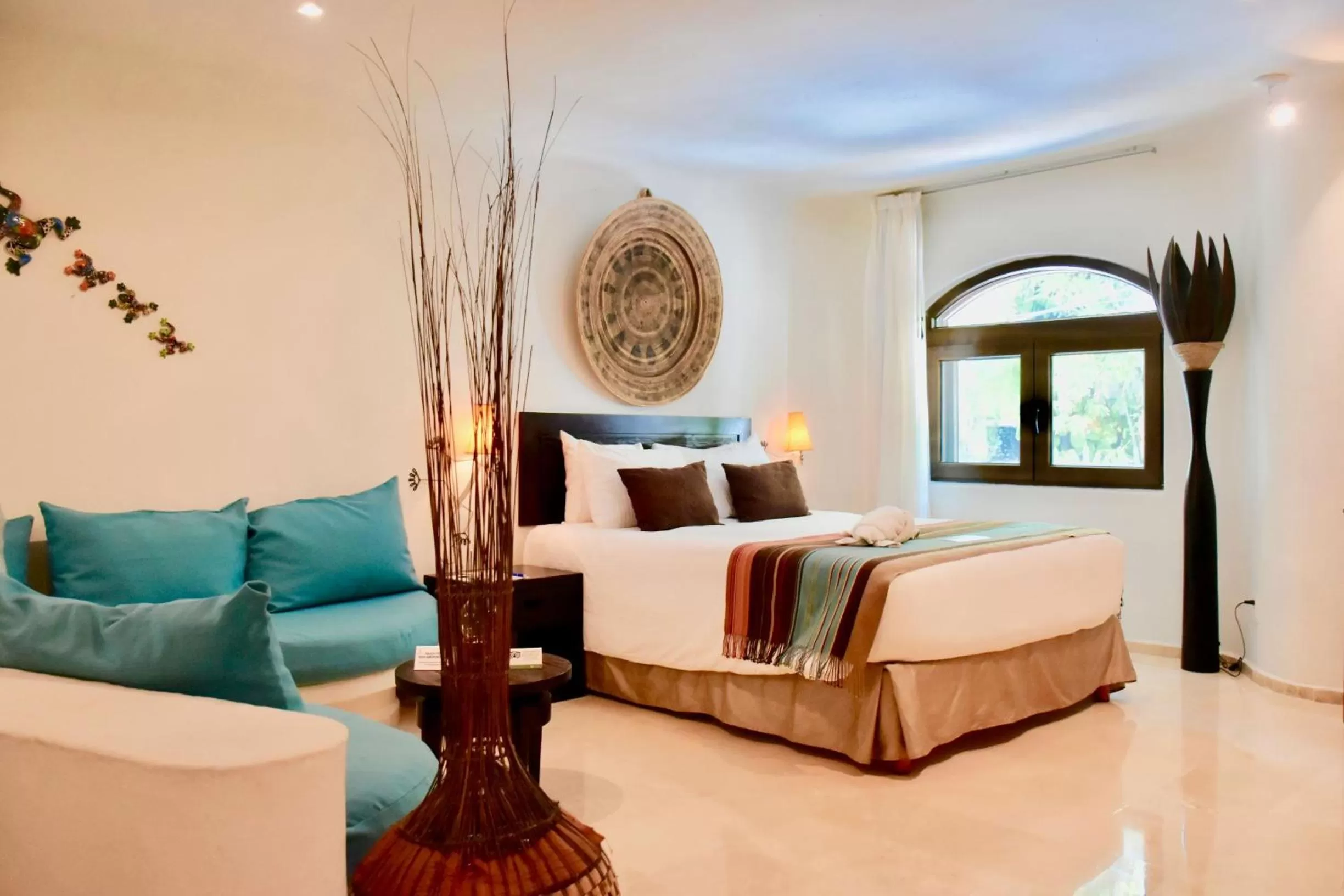 Bed in Playa Palms Beach Hotel