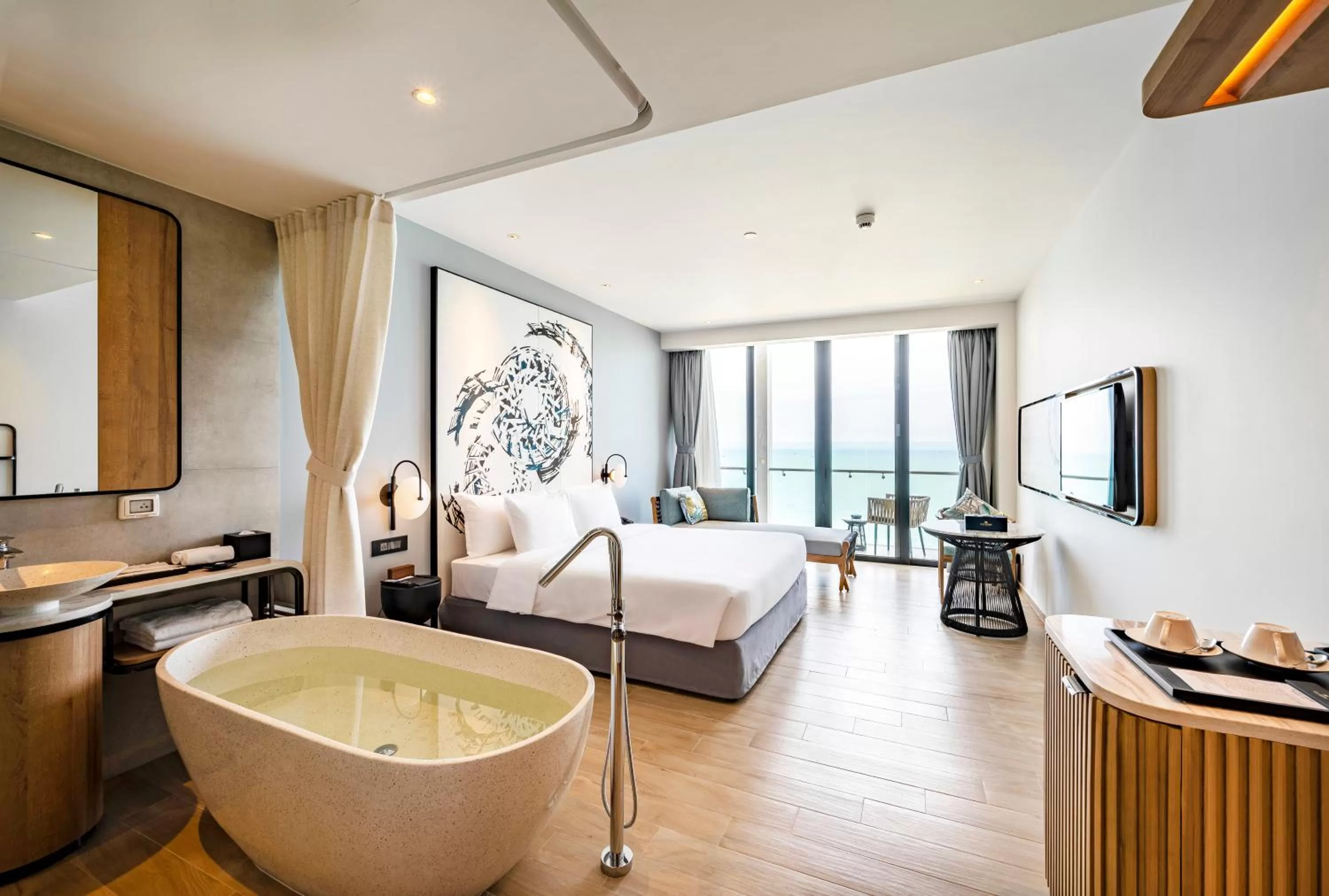 Bedroom, Bed in Anya Premier Beachfront Hotel Quy Nhon