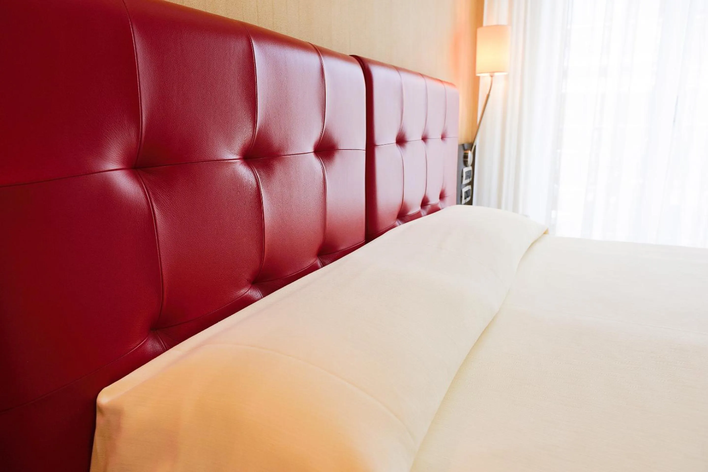 Decorative detail, Bed in Victoria Hotel