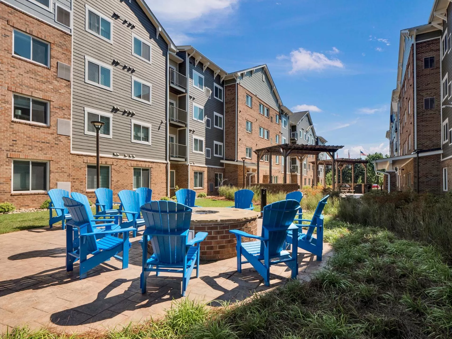 Patio in WaterWalk Extended Stay by Wyndham Charlotte - Arrowood