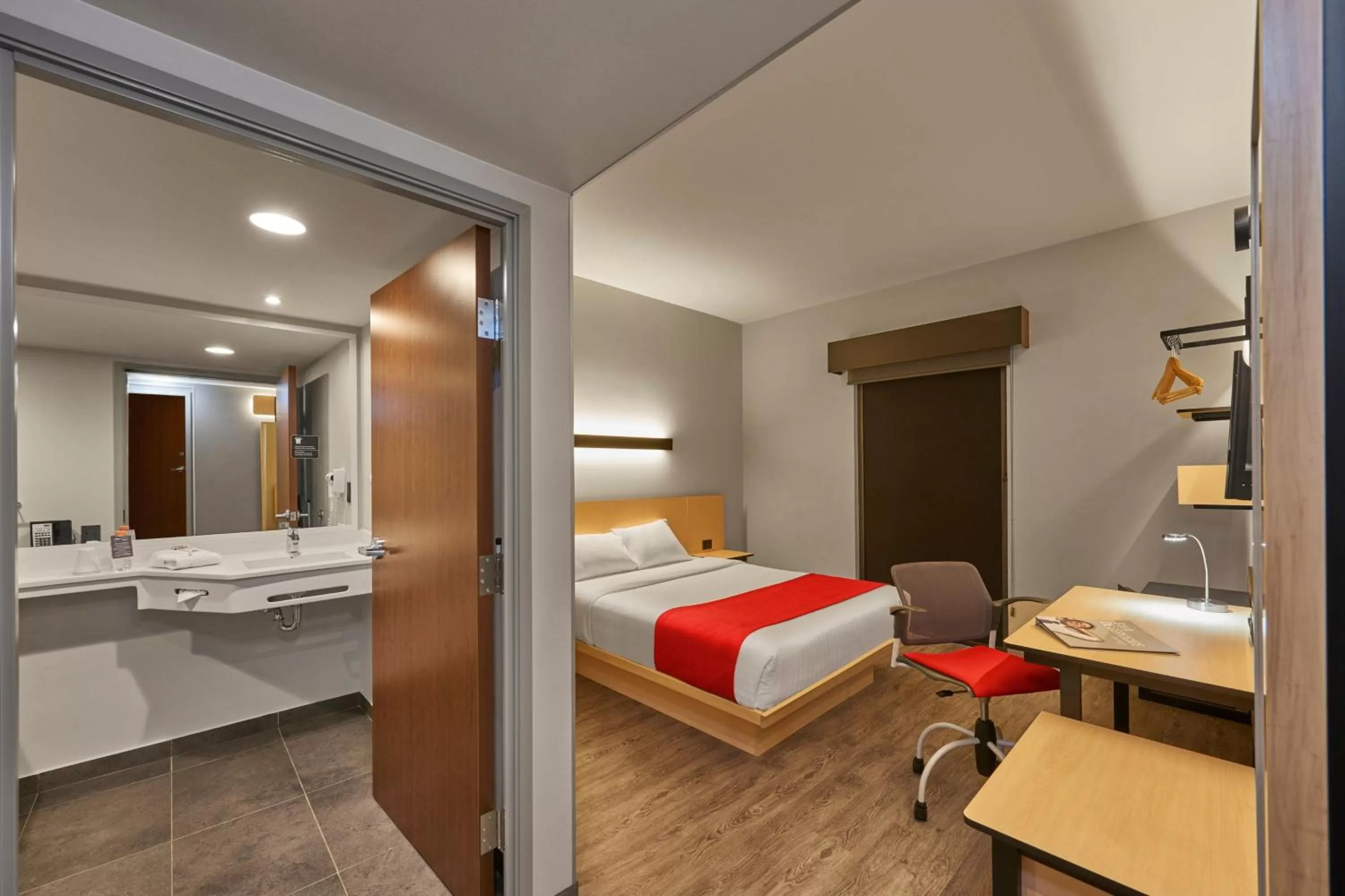 Bedroom, Bed in City Express Plus by Marriott Leon Centro de Convenciones