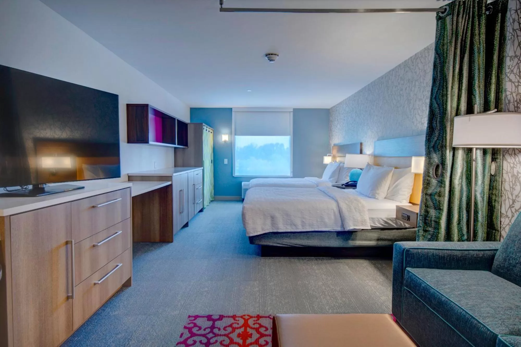 TV and multimedia, Bed in Home2 Suites By Hilton Shepherdsville Louisville South