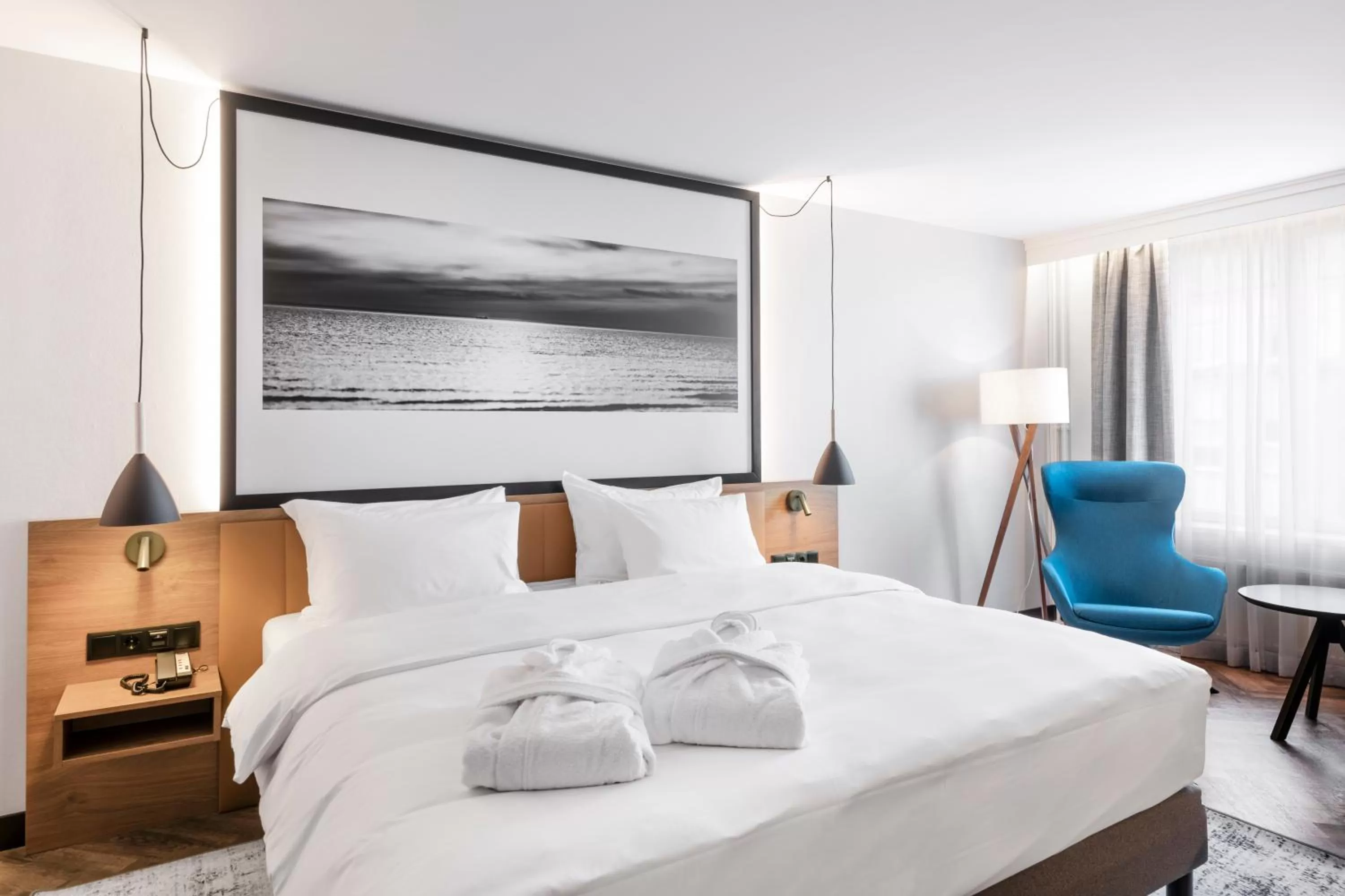 Bed in MERCURE KLAIPEDA CITY HOTEL, Meetings, Events, Restaurant & Bar - Accor Group, Pet Stay FREE