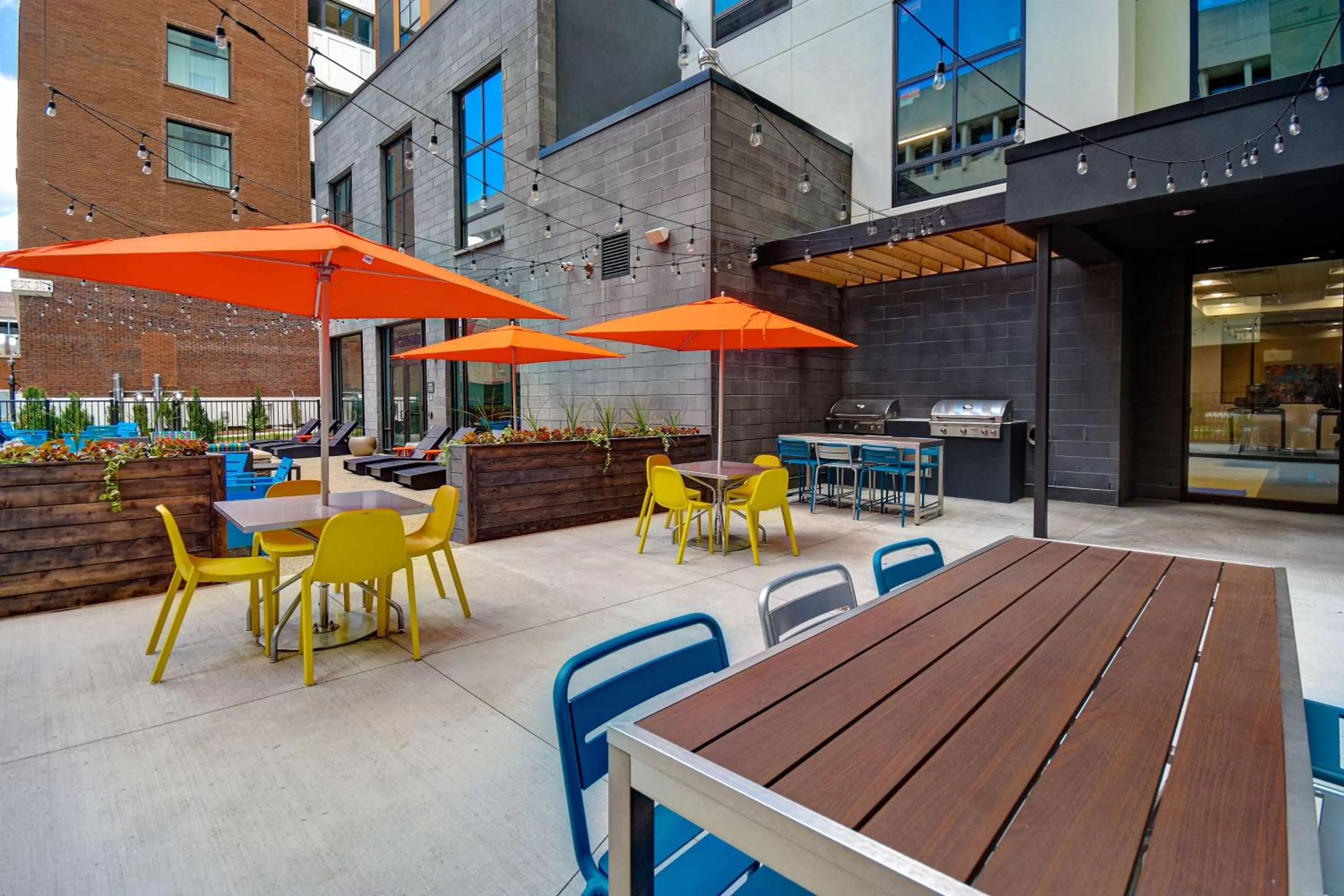 Patio in Home2 Suites By Hilton Kalamazoo Downtown, Mi