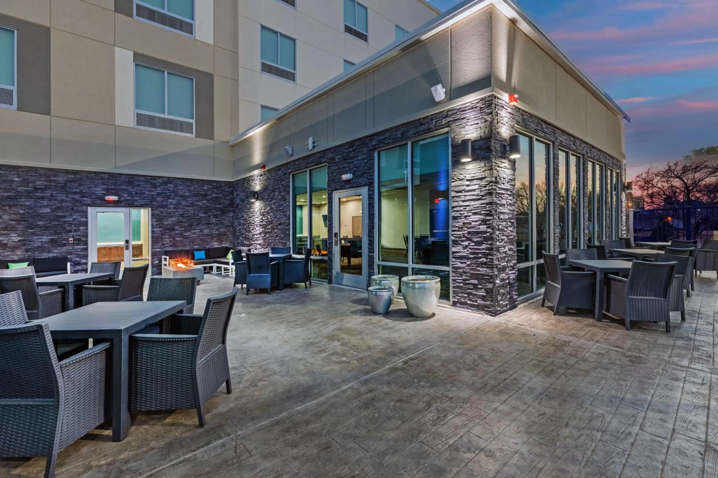 Patio in Hampton Inn & Suites Canyon, Tx