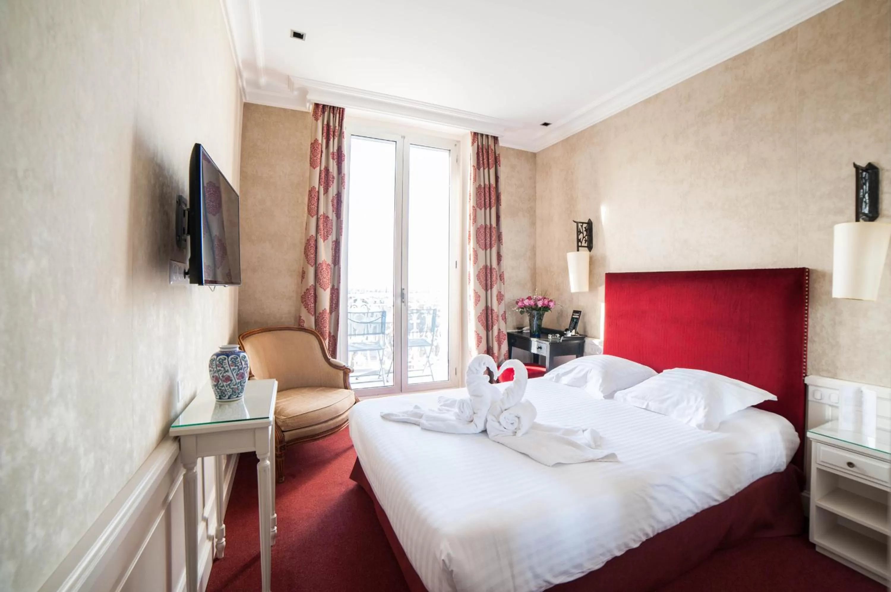 Sea view, Bed in Hotel Splendid