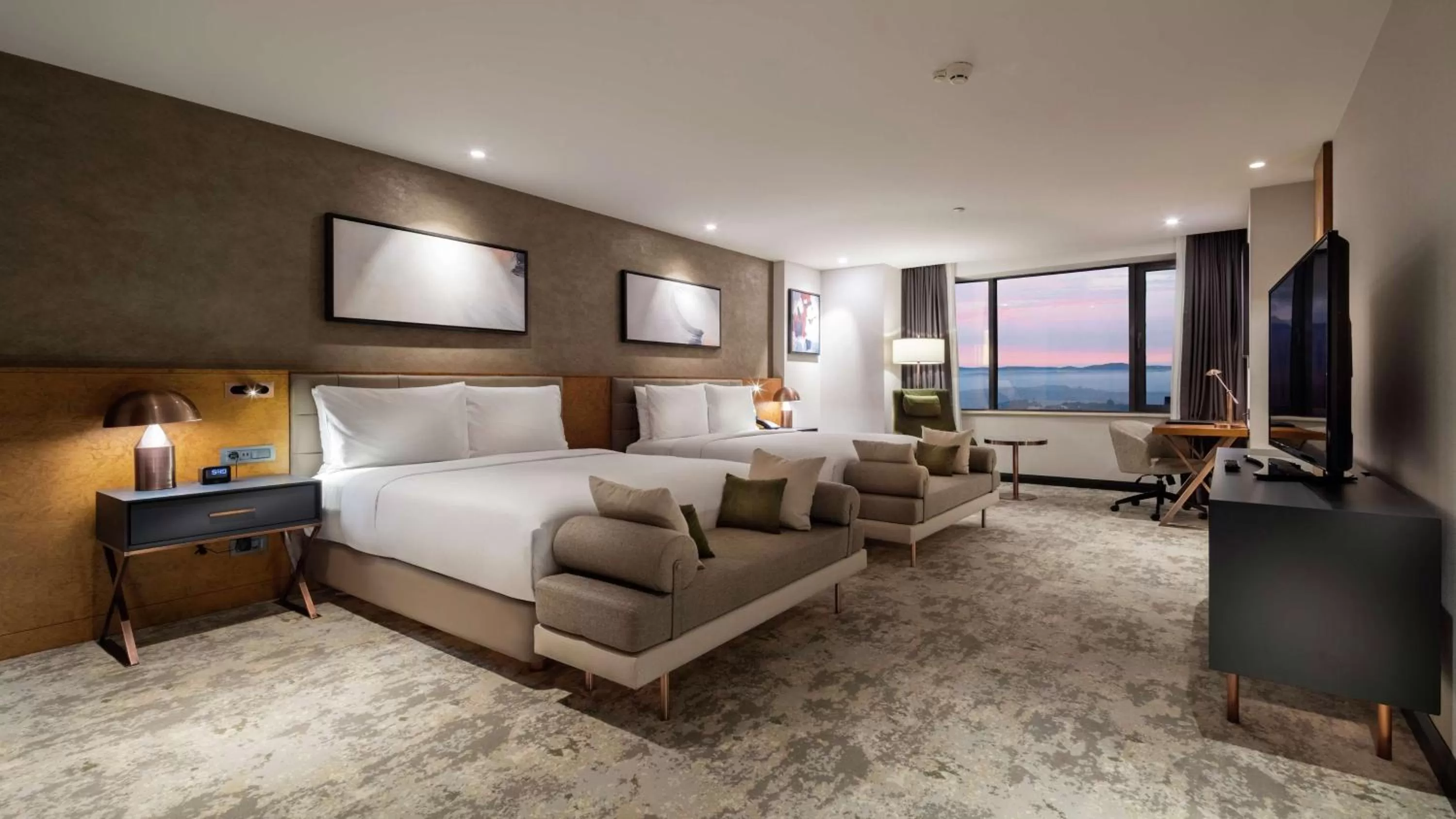 Bed in Hilton Istanbul Maslak