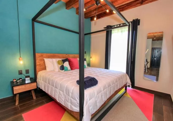 Bed in Antigua Trece Hotel Fusión & SPA