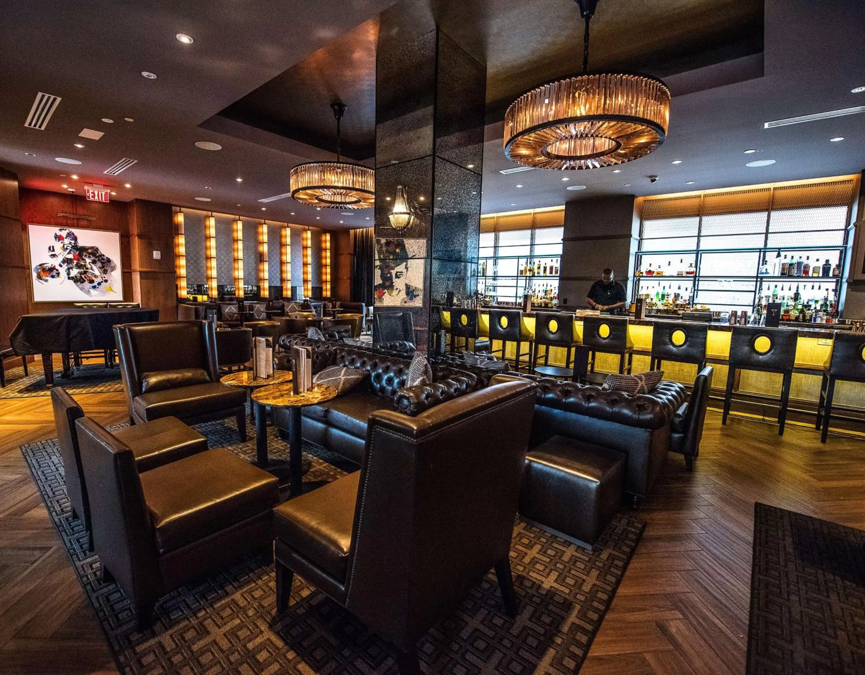 Lounge or bar in Hilton New Orleans Riverside