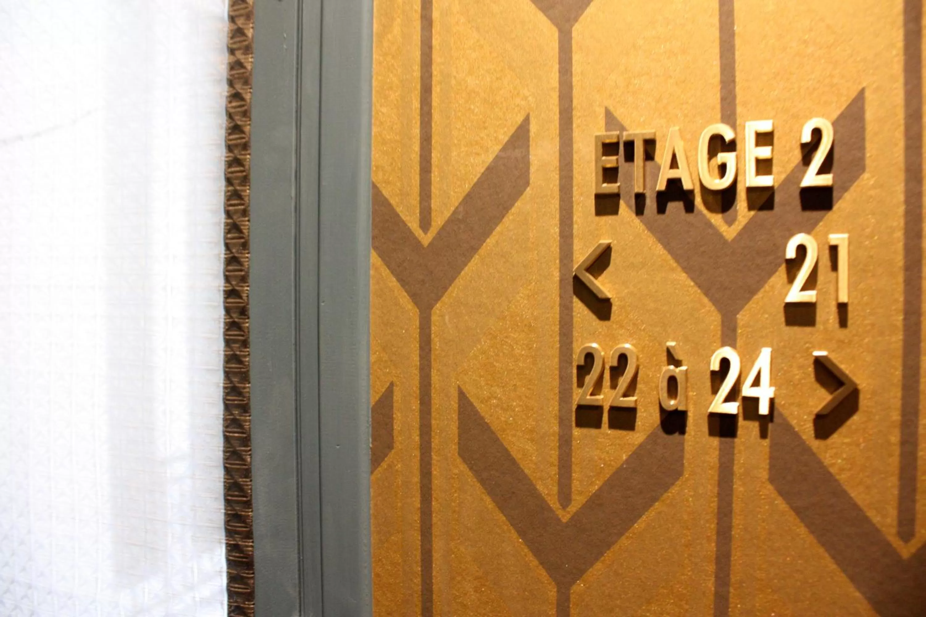 Decorative detail in Monsieur Cadet Hotel & Spa