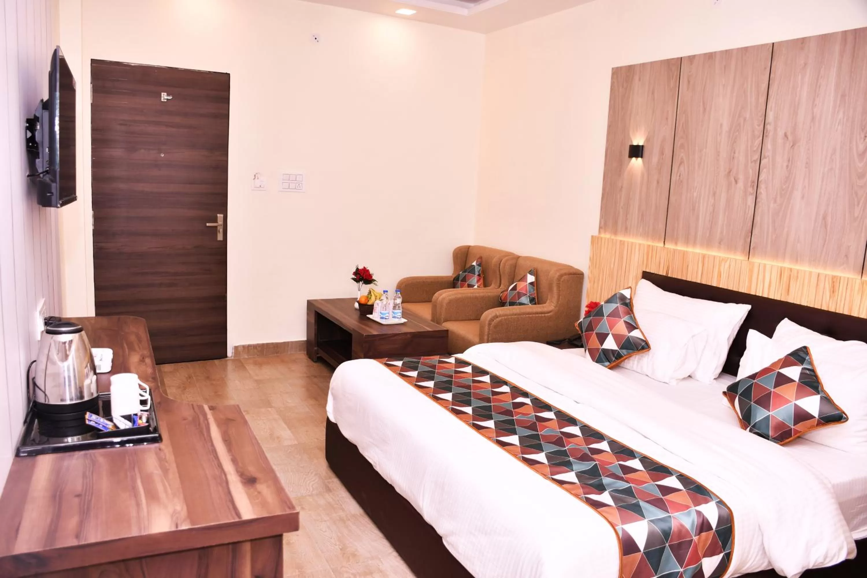 Bed in Hotel Saif Ranthambhore
