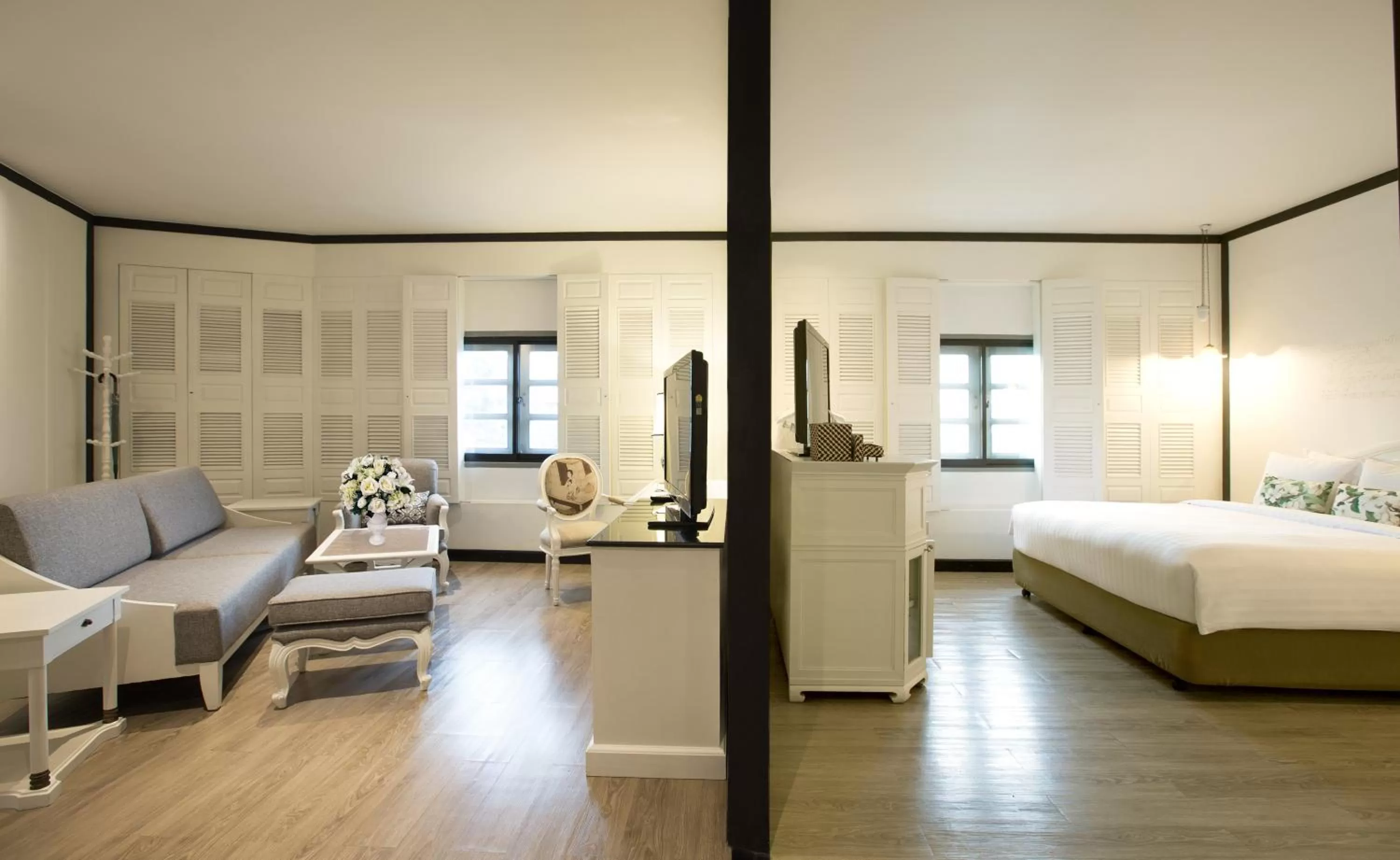 Seating area, Bed in The Raweekanlaya Bangkok Wellness Cuisine Resort