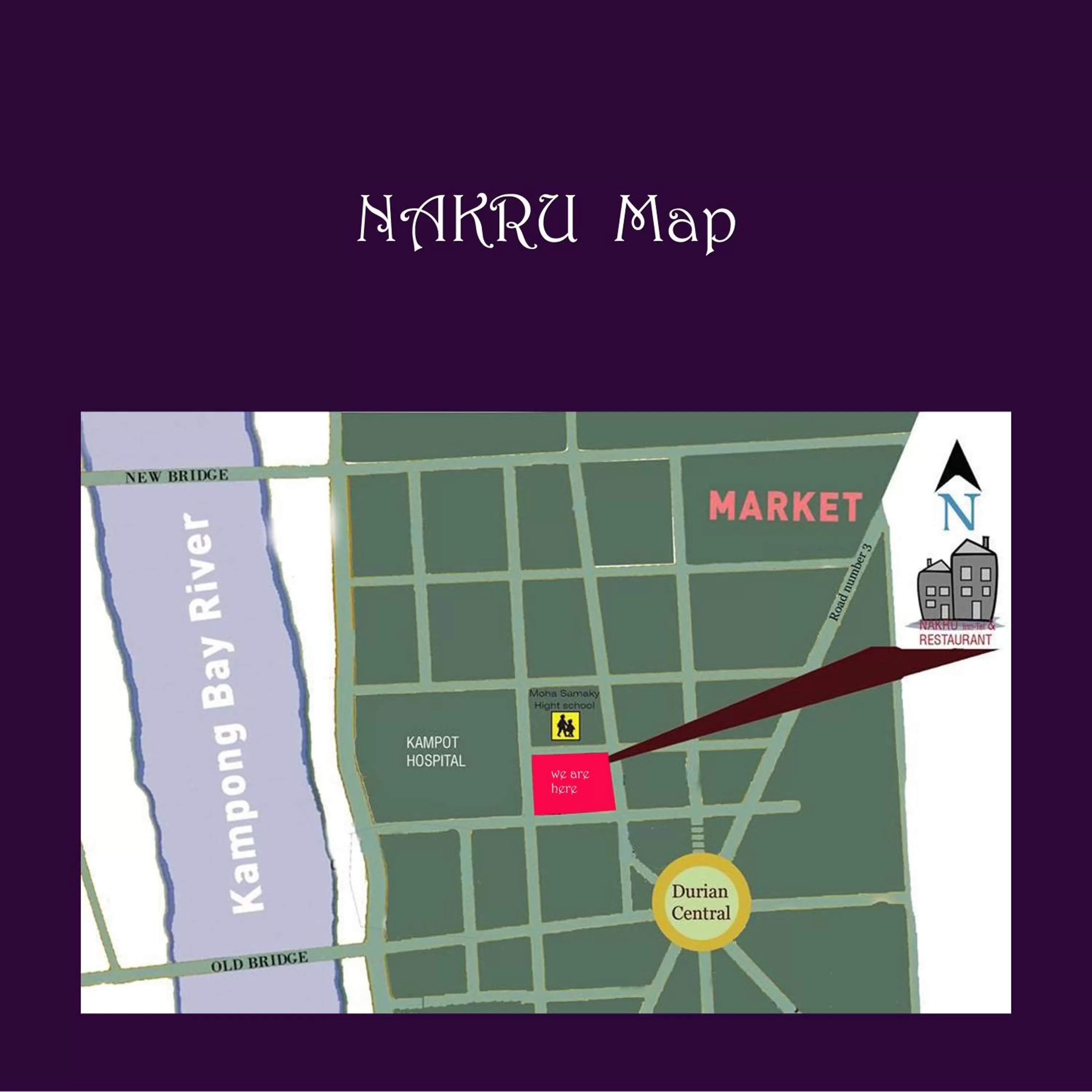 Location in Neakru Guesthouse and Restaurant