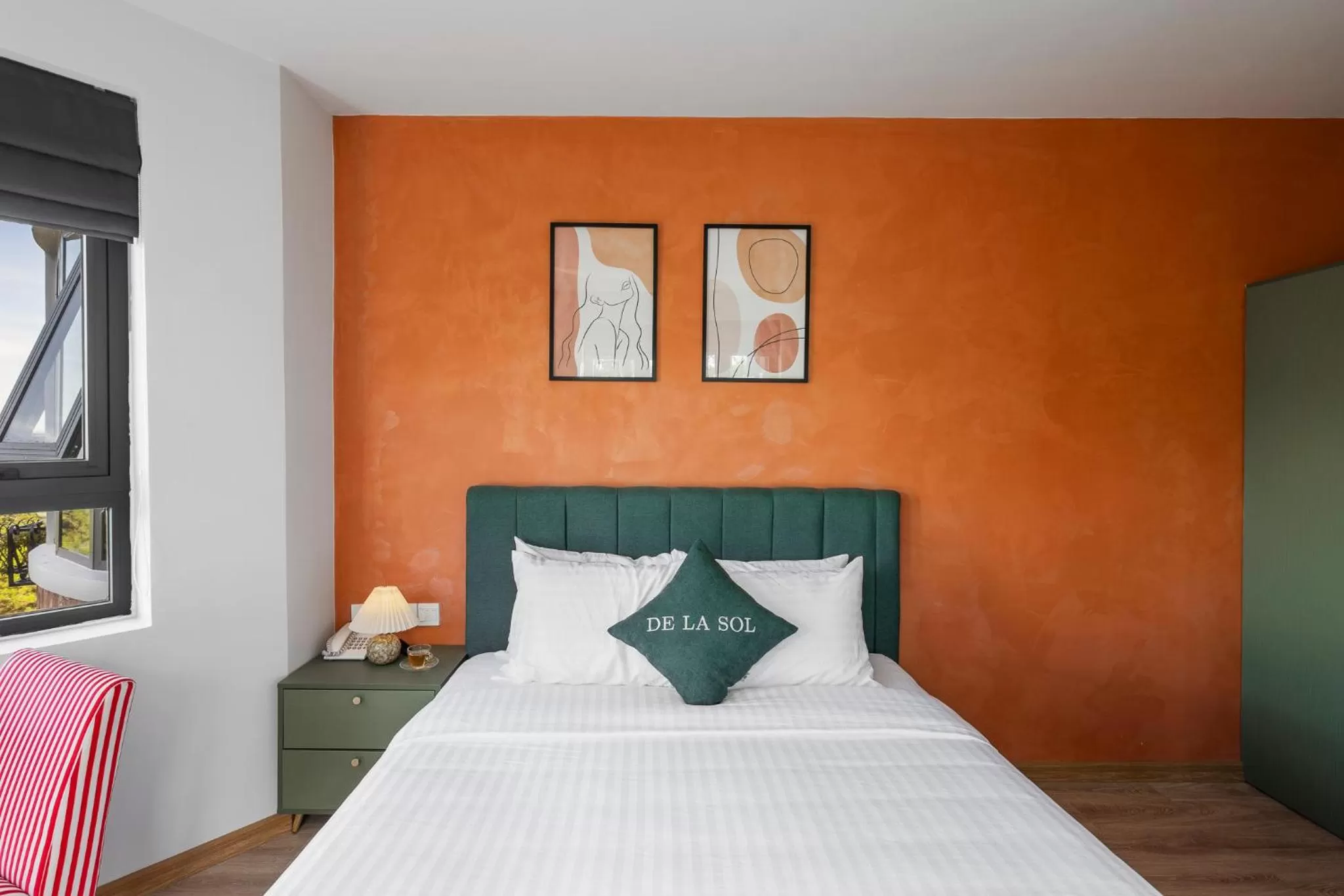 Bed in De La Sol Villa Dalat