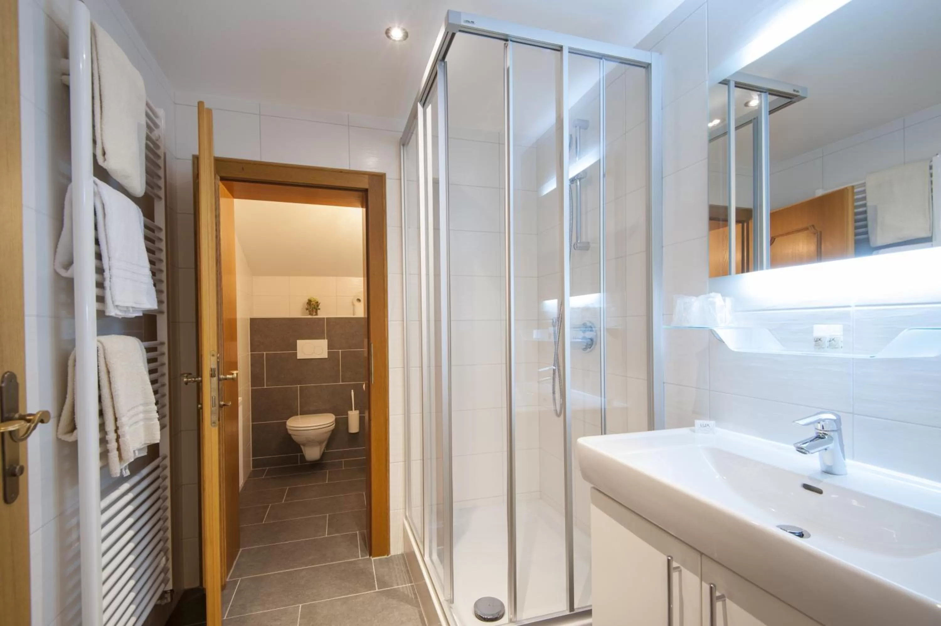 Shower in Hotel-Restaurant Burgblick