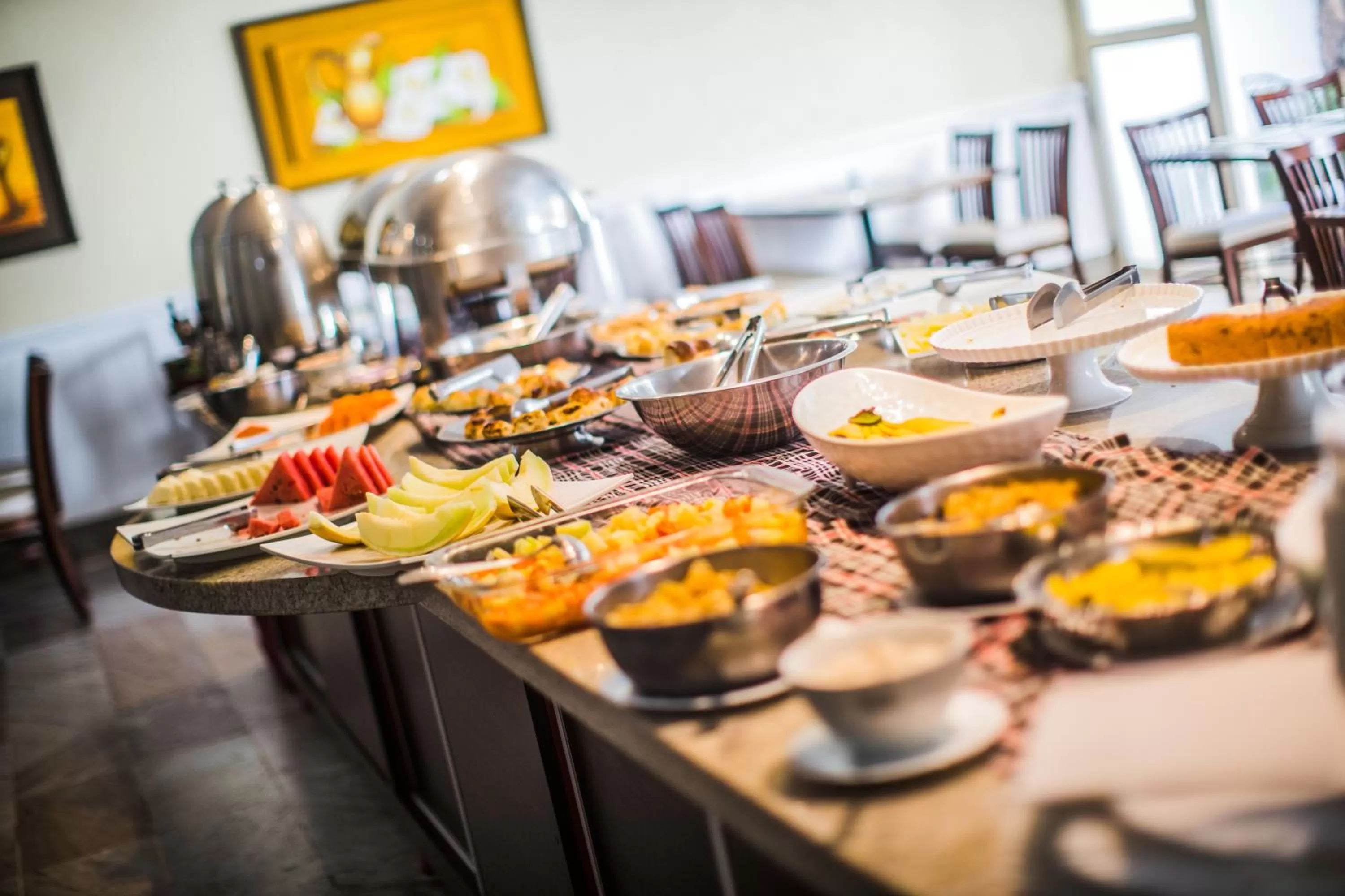 Buffet breakfast in Phenícia Bittar Hotel