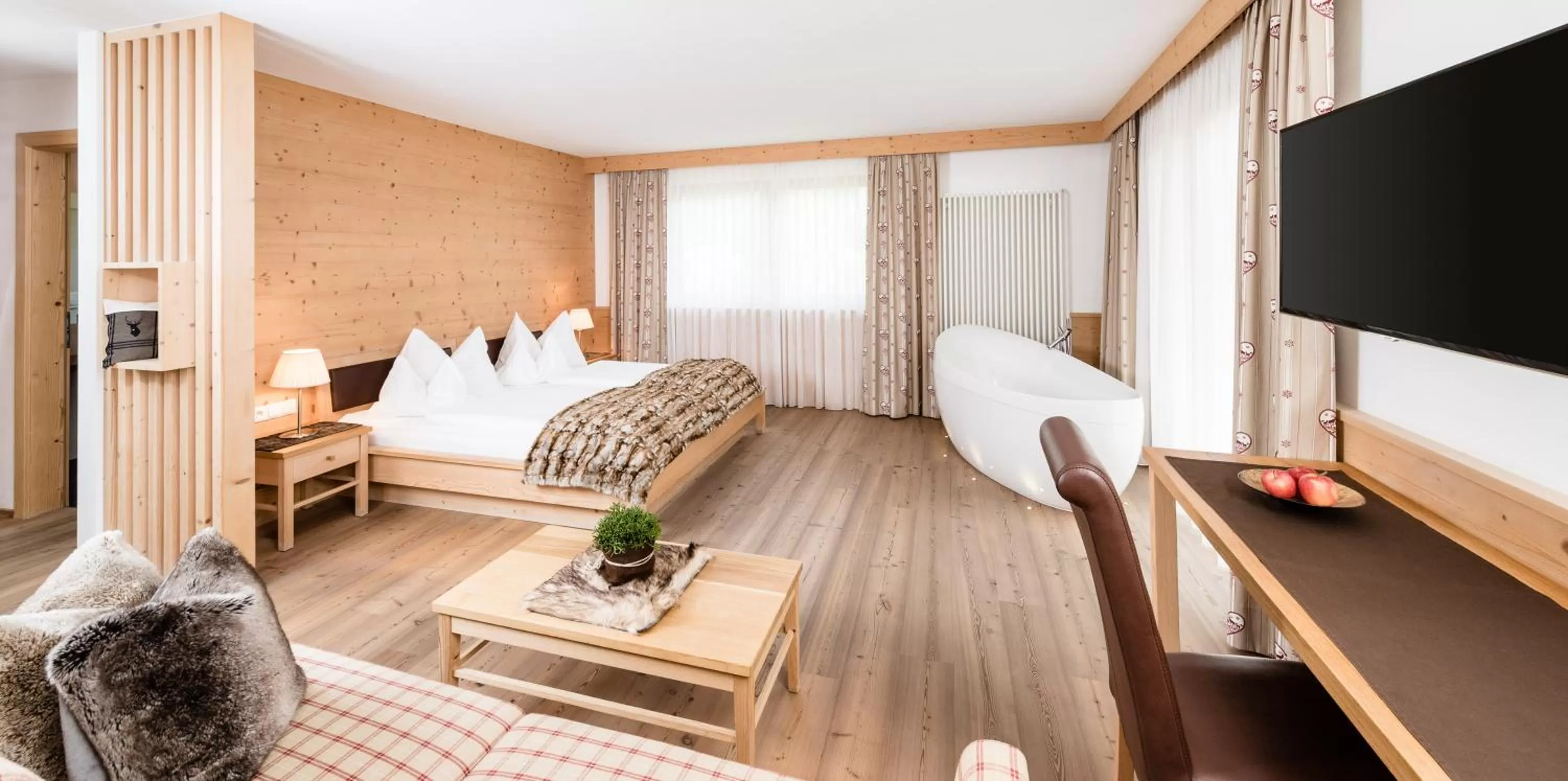 Photo of the whole room, Bed in Boutique Hotel Nives - Luxury & Design in the Dolomites