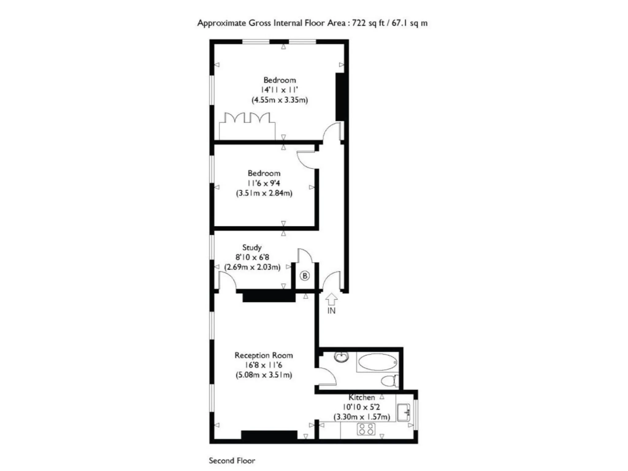 Floor Plan in Bond Street Serviced Apartment