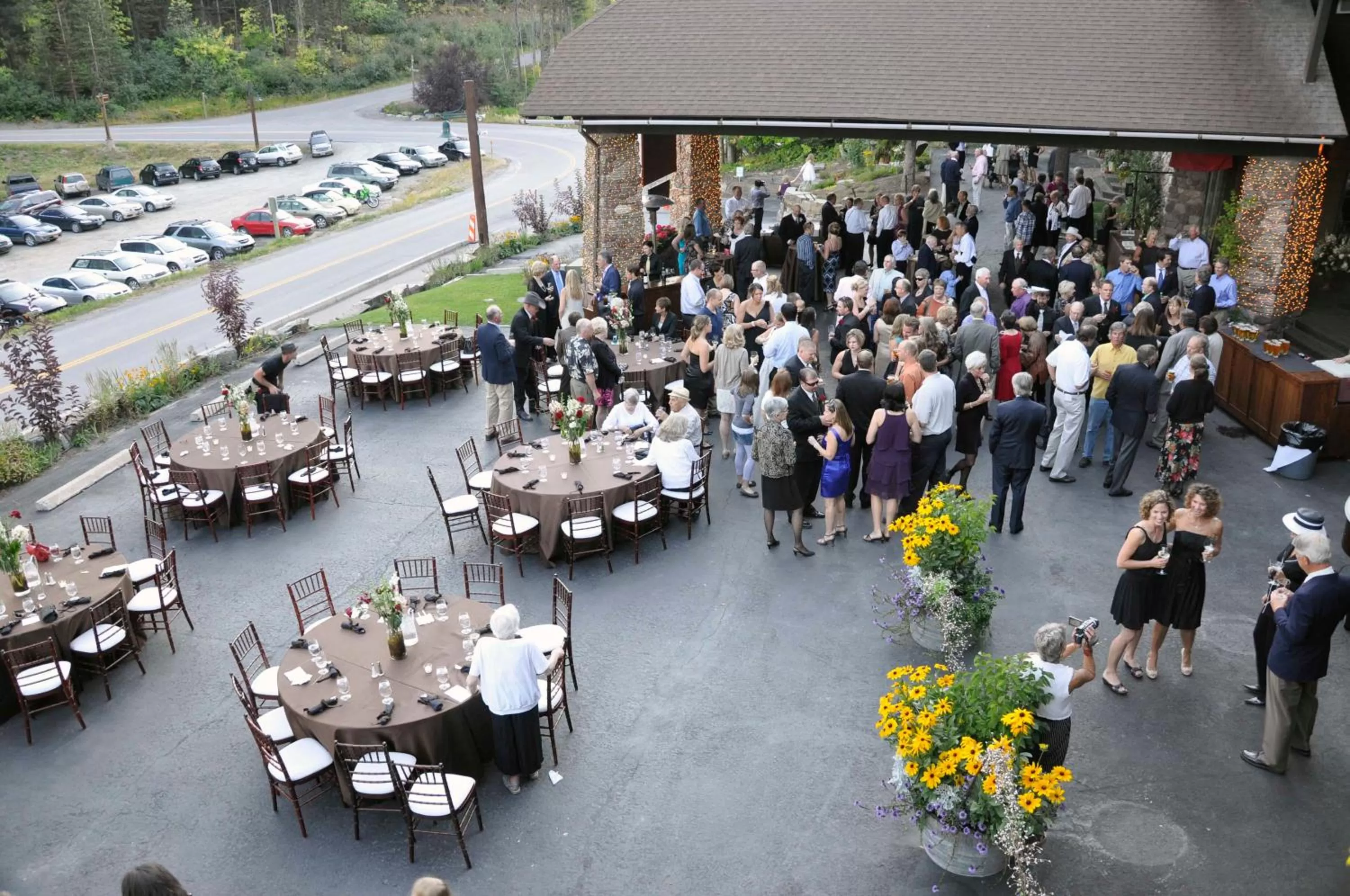 People in Kandahar Lodge at Whitefish Mountain Resort