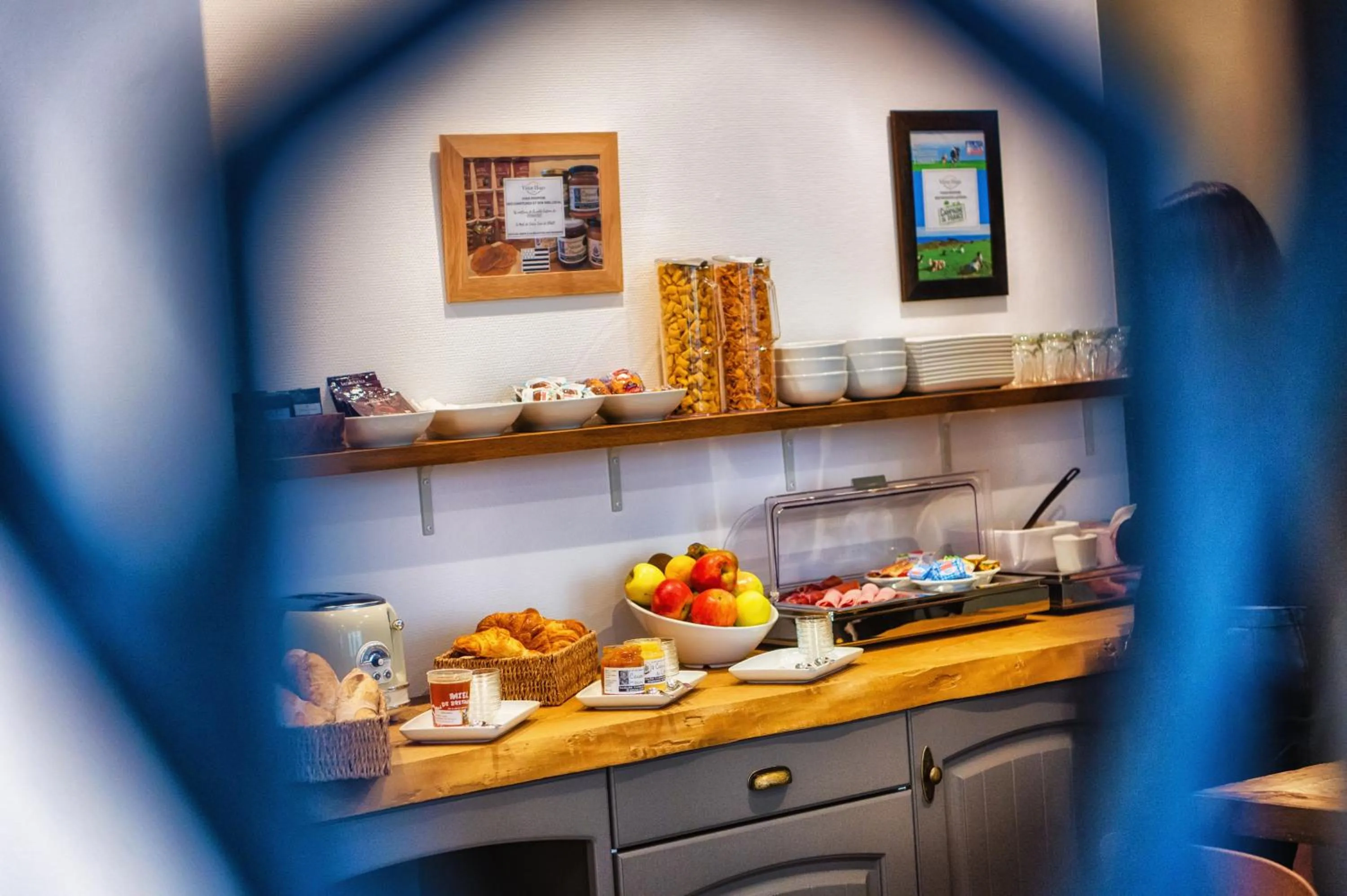 Buffet breakfast in Hôtel Victor Hugo Lorient