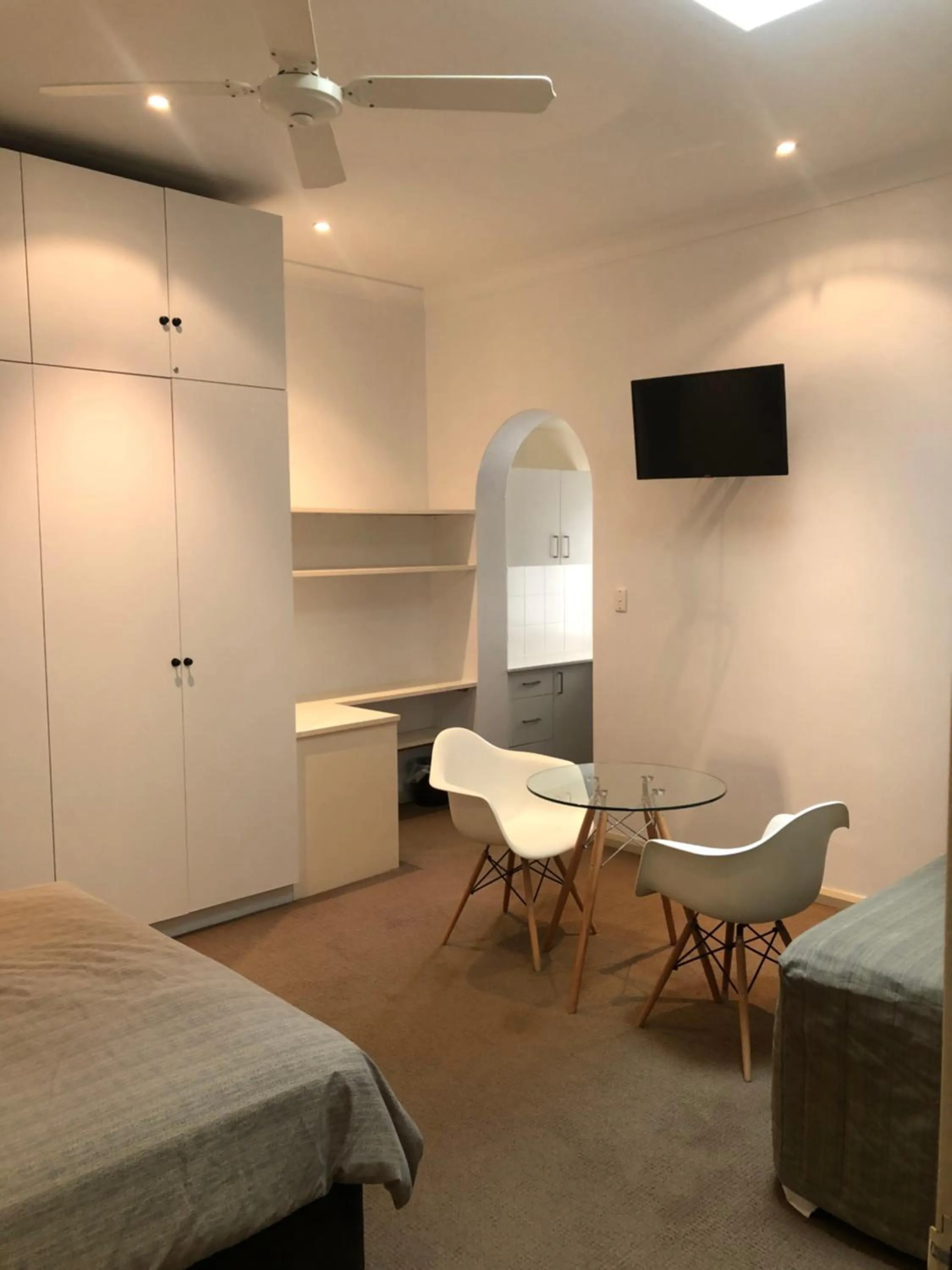 Seating area, Bed in Hotel 59 Sydney