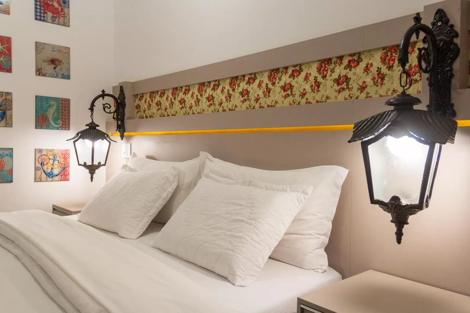 Bed in Pousada Aconchego